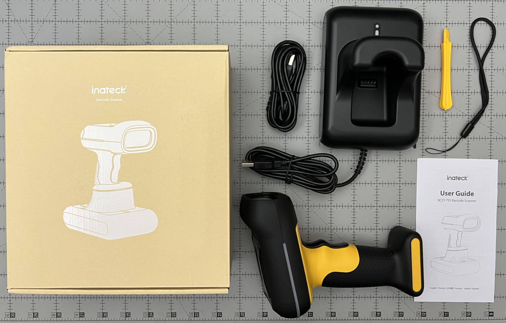 Inateck Industrial 2D Barcode Scanner, IP67 with Charging Dock, BCST-75S, Smart Charging Stand, Dustproof & Waterproof, 12ft Drop-Resistant, 2600mAh Battery customer photo 2