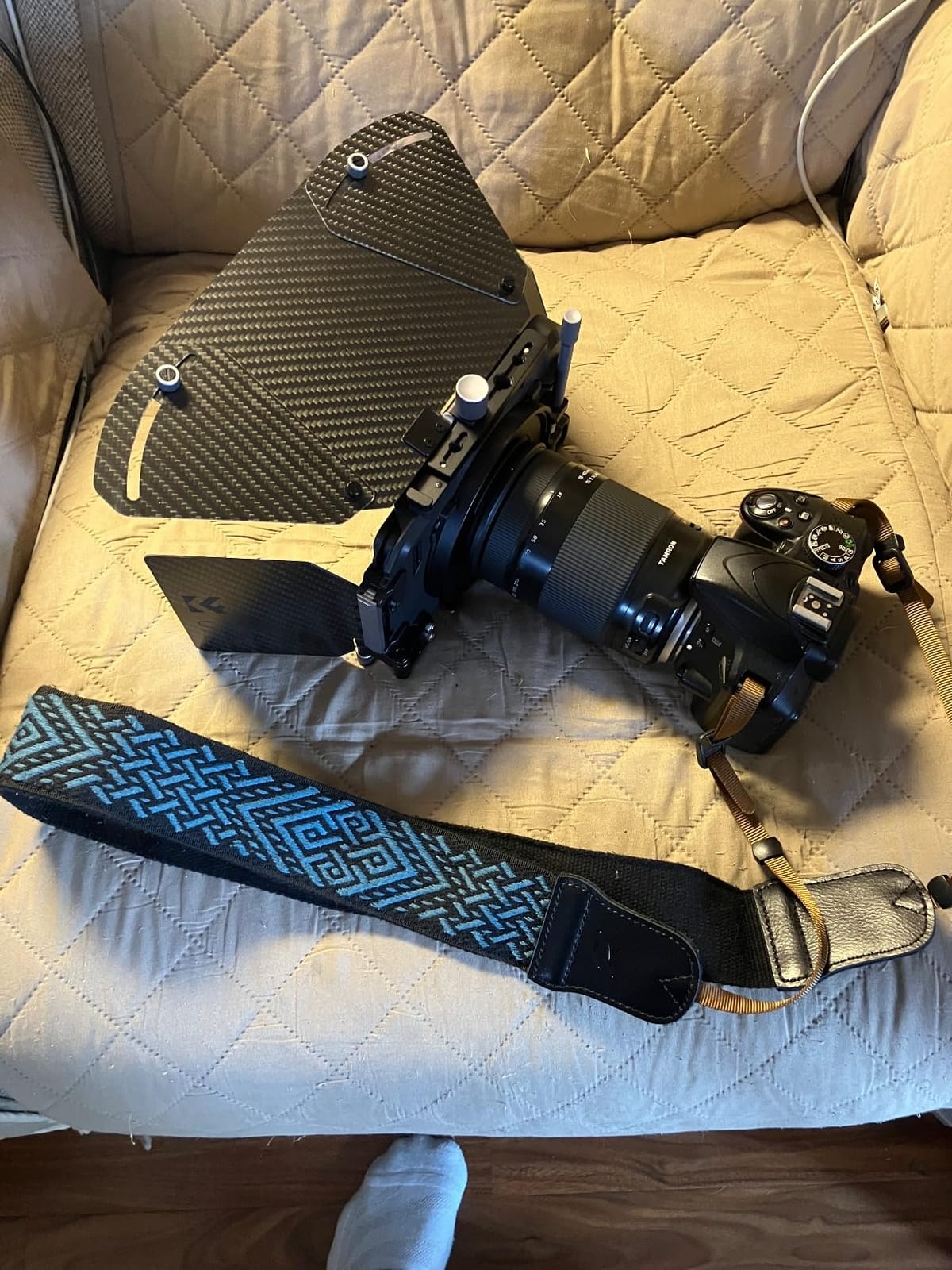 K&F CONCEPT Matte Box with Top Flag Side Wings & Portable Case & Rings | Matte Box with Carbon Fiber Top Flag Side Wings & Square Filters Trays & Portable Case, for 67/72/77/82/95mm Lenses-FM704 customer photo 2