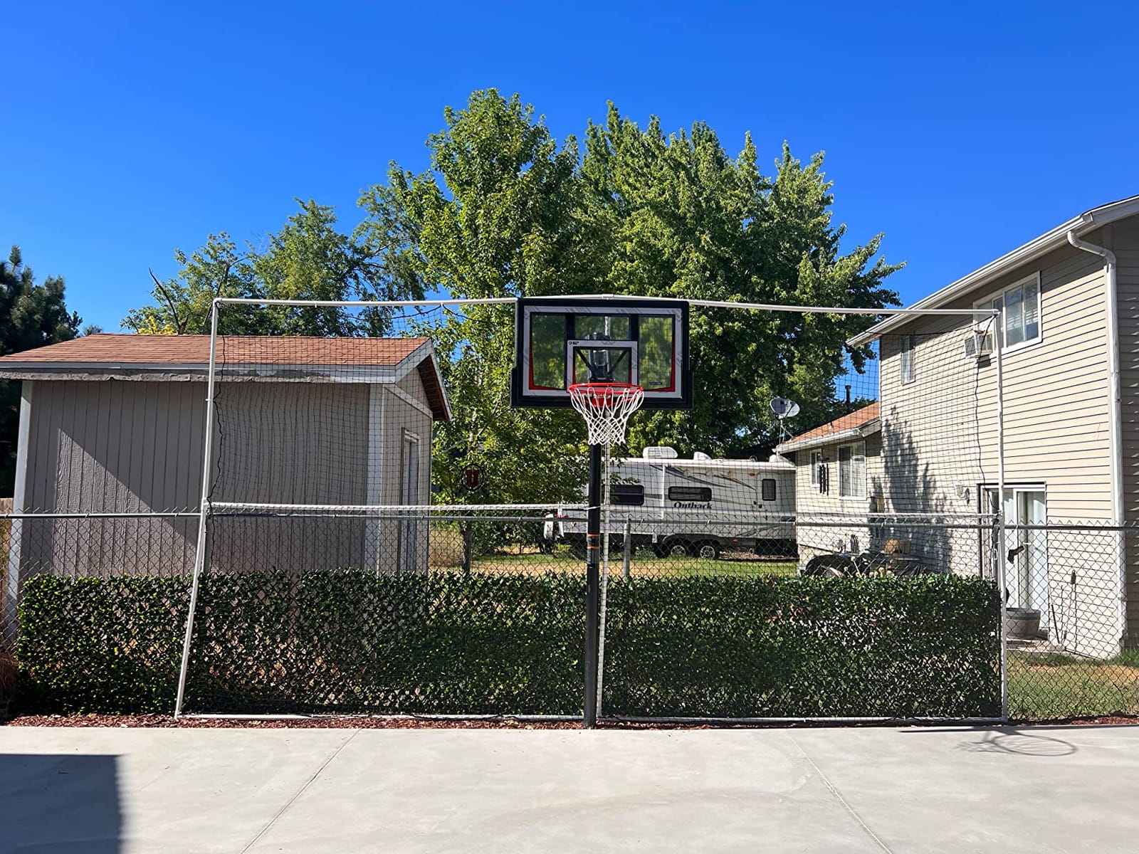 Baseball Softball Backstop Nets, Heavy Duty Sports Netting Barrier #18 Nylon Baseball Netting 10'x20'/10'x30'(Net Only) customer photo 1