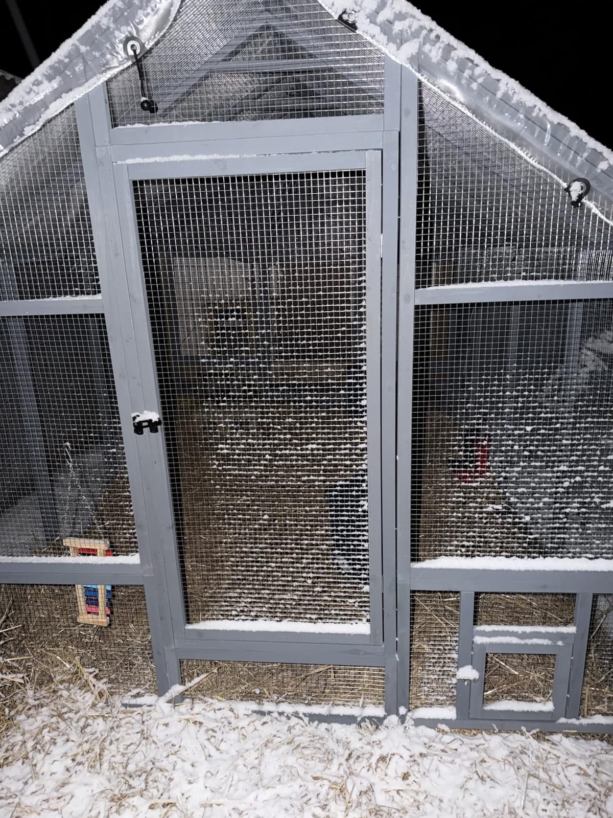 Large Wood Chicken Coop with Nesting Box, Wooden Chicken Coop with Run, Outdoor Walk-in Poultry Cage with Weatherproof Cover, Chicken House for Outside Farm Backyard customer photo 1