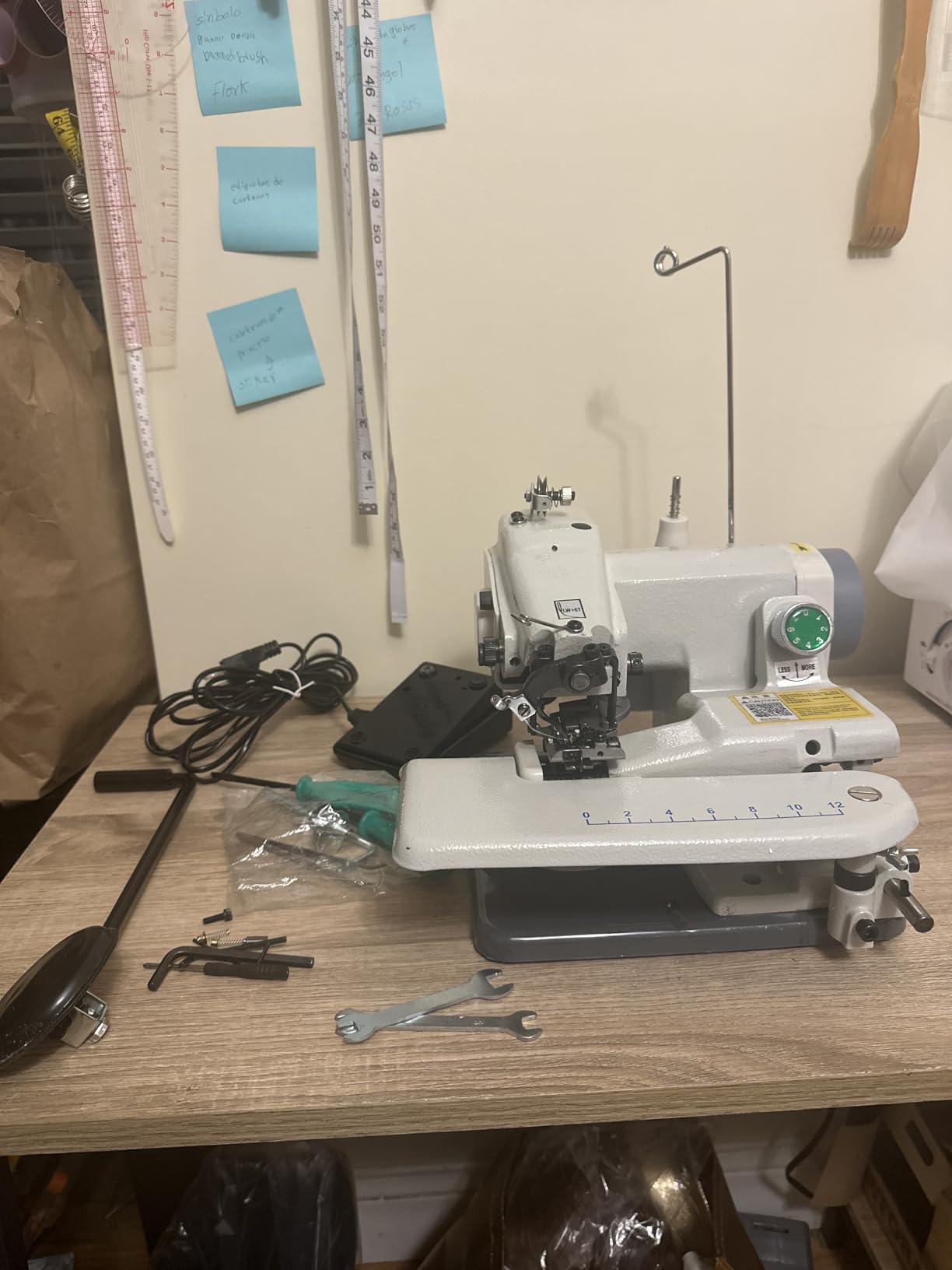 110V Blind Stitch Sewing Machine,Clothes Hem and Cuff Invisible Thread Blind Hemmer Sewing Machine CM-502 customer photo 2