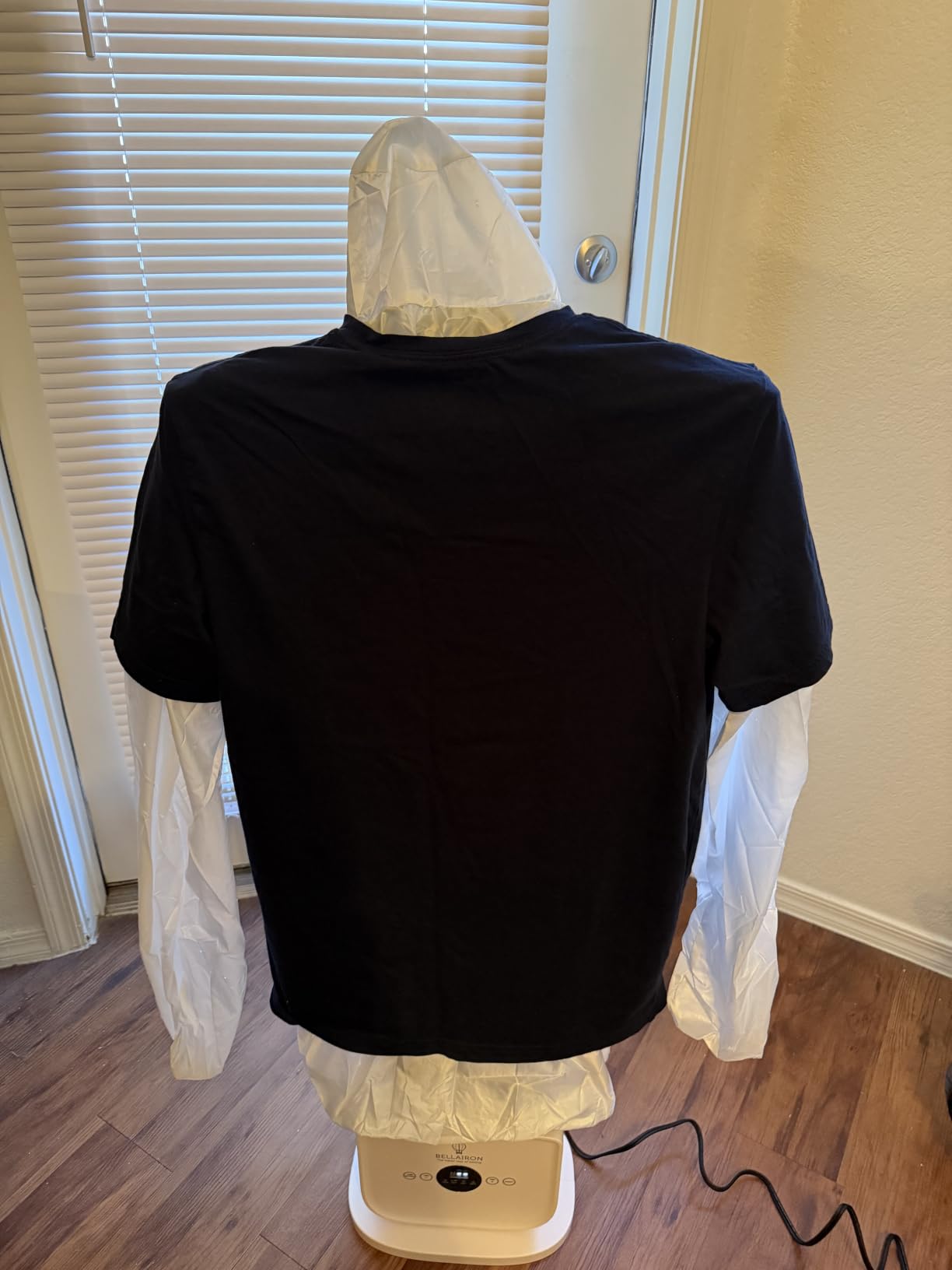 Bellairon - The Original Automatic Ironing Machine for Clothes. Hot Air Garment Dryer & Hands-Free Wrinkle Remover for Shirts & Pants | No Iron, No Ironing Board | Sizes S-3XL customer photo 1