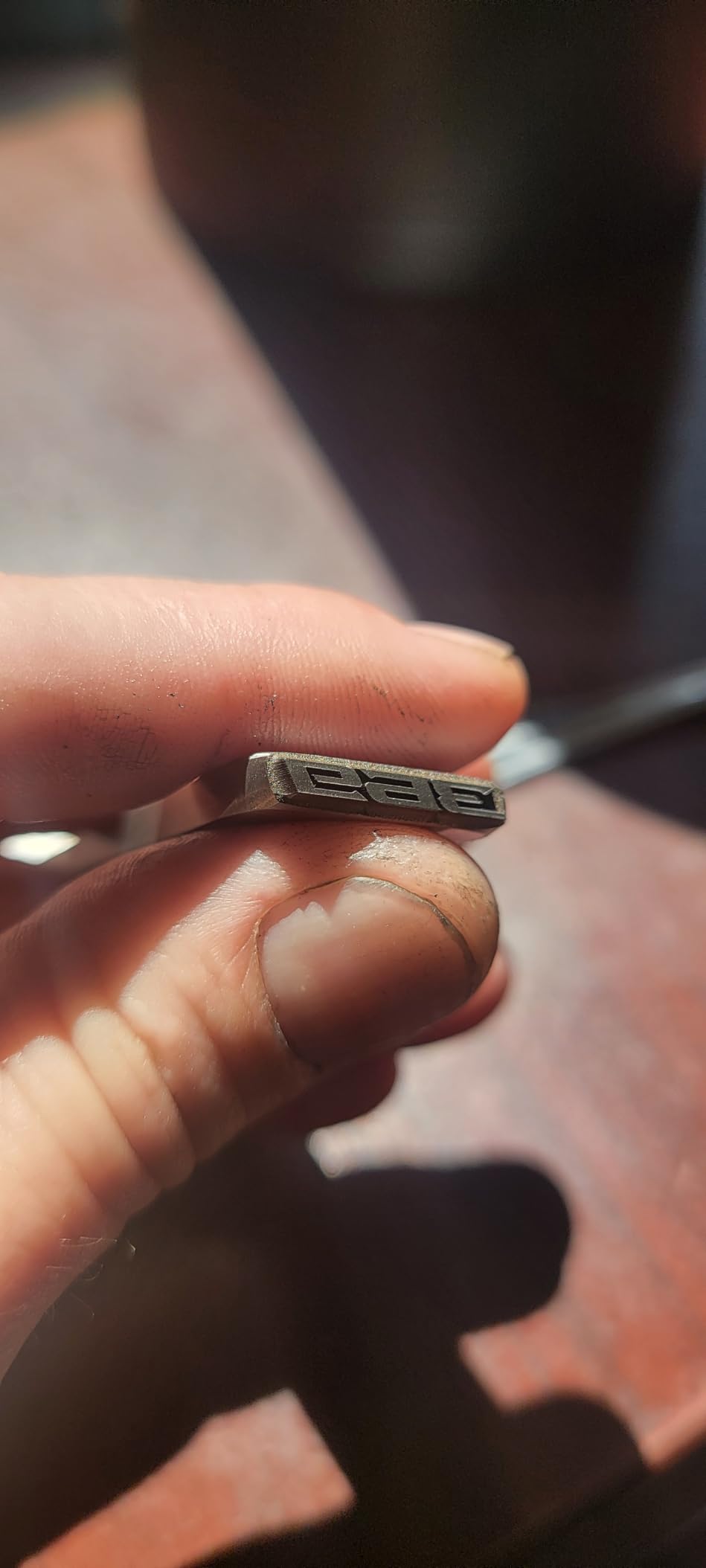 Custom Metal Stamps, Metal Stamping, Metal die, Blacksmith Stamp customer photo 1