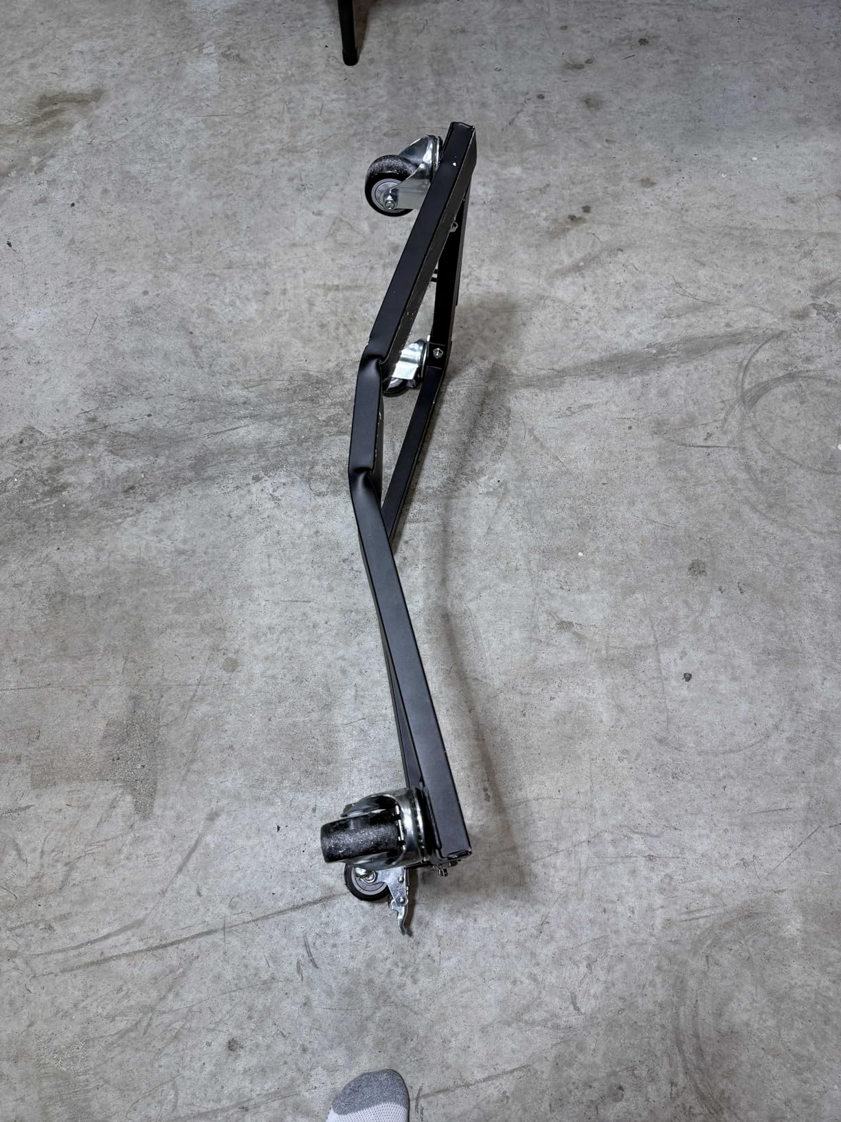KEDSUM 1800LBS Furniture Dolly Heavy Duty Dolly with Reinforced Steel Frame | 4 Wheels with Brake, All Terrain & Anti-Slip Baffles for Home Moving, Garage, Warehouse, 24 x 16 in, 1 Pack customer photo 2
