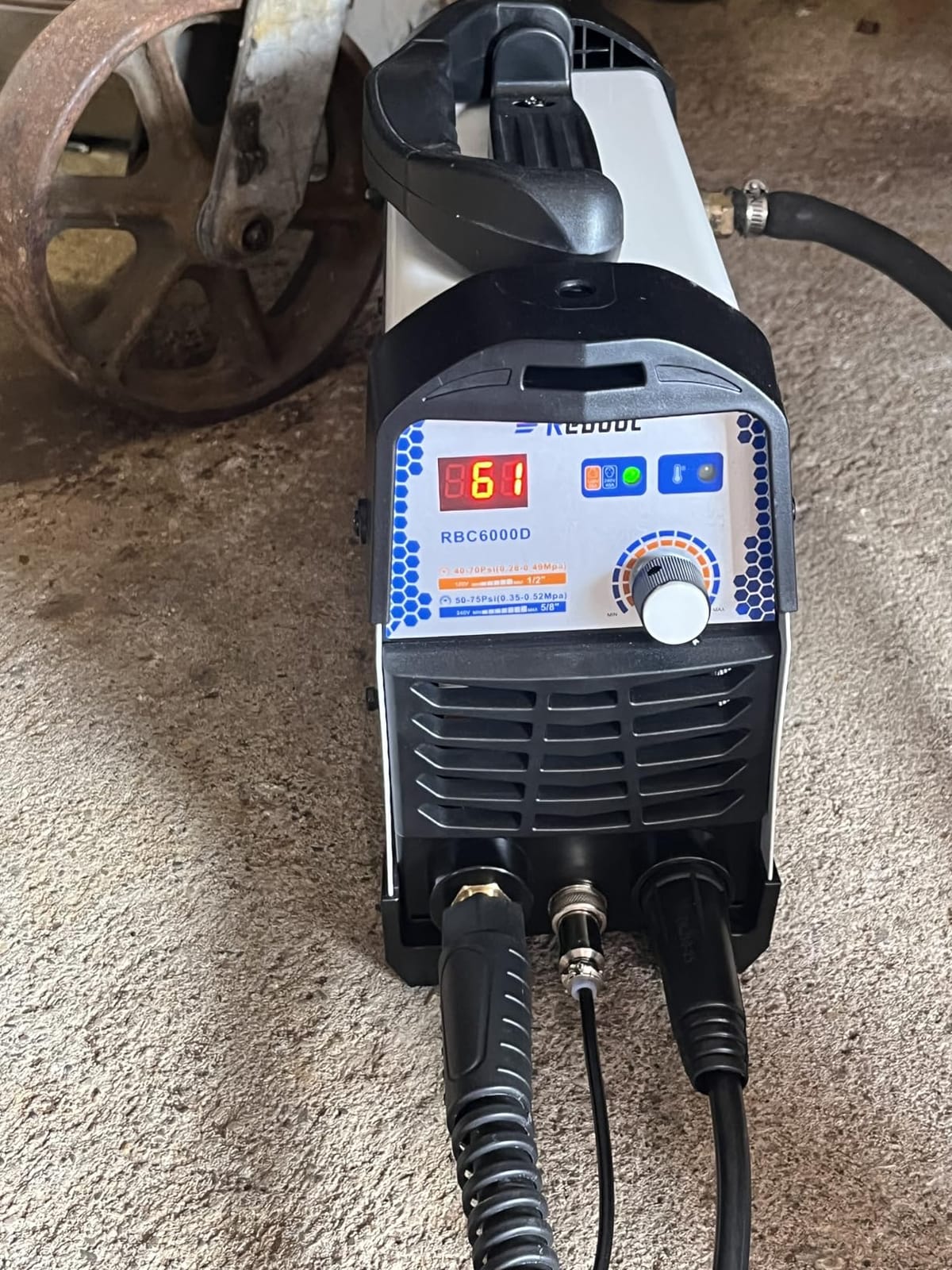 Reboot 60A Plasma Cutter Dual Voltage 120V/240V, 1/2