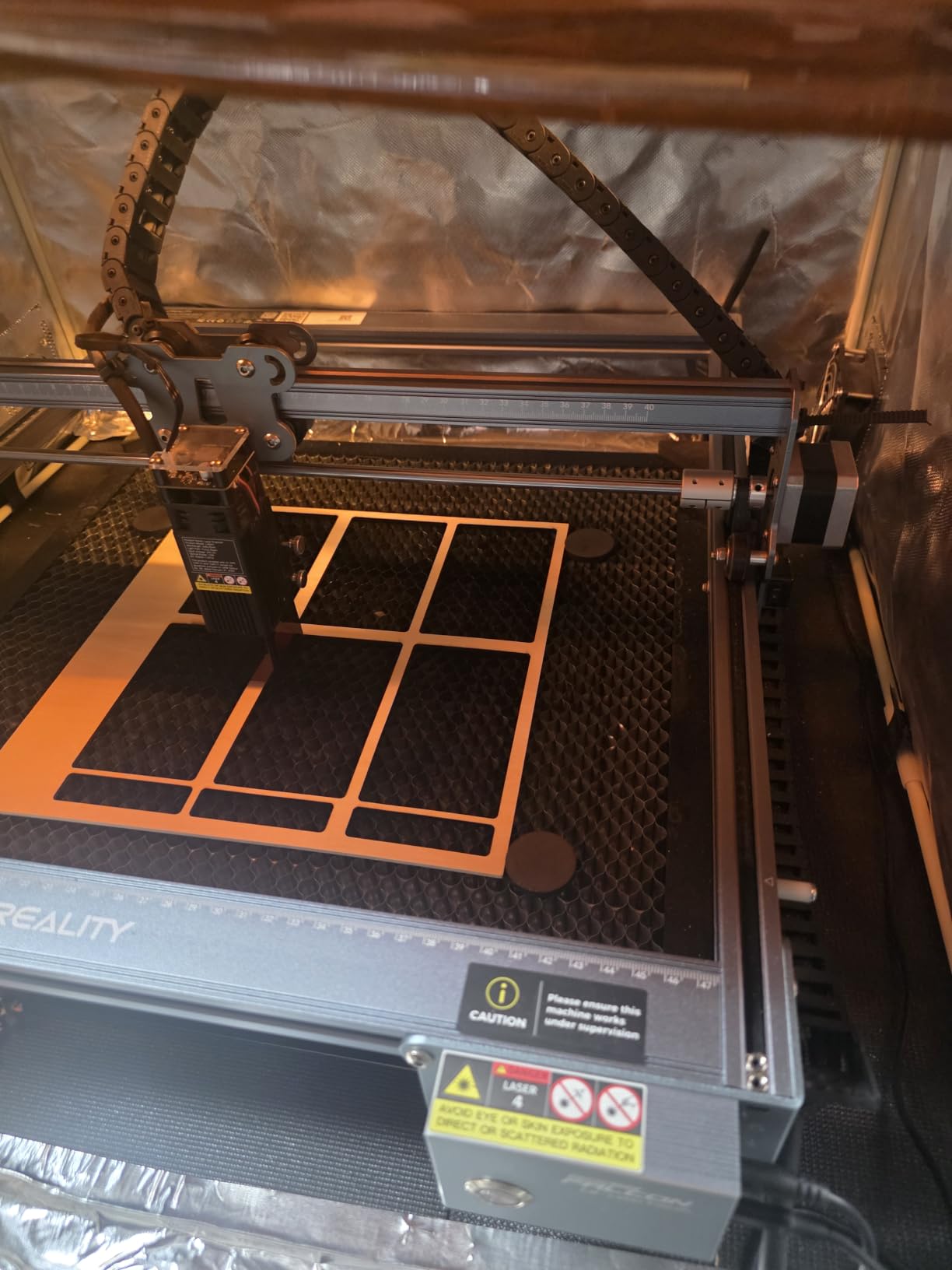 CREALITY FALCON 10w Laser Engraver with Air Assist, Laser Engraving Machine with Rotary Roller, 72W High Precision Laser Cutter and Engraver for Wood, Metal, Acrylic, Cylindrical Objects, Tumblers customer photo 1