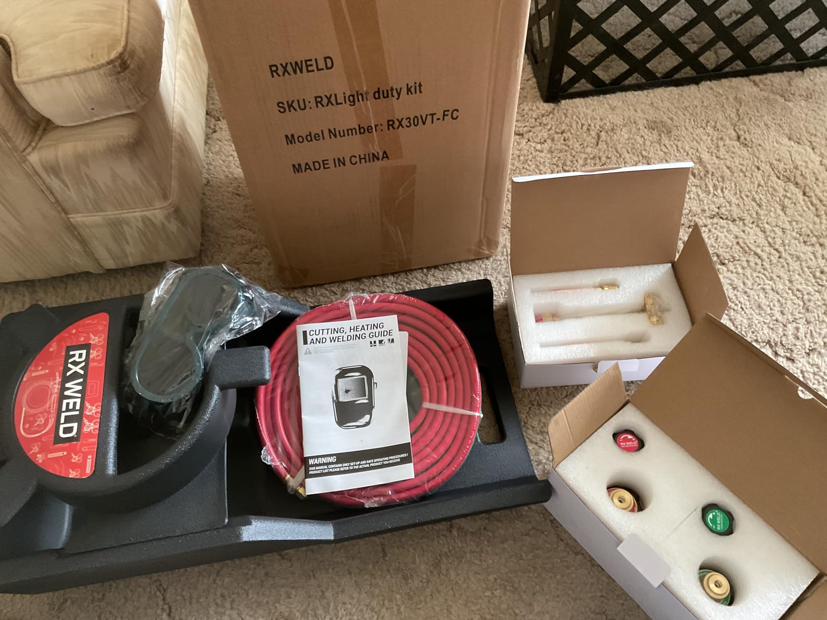 RX WELD Light Duty Oxy-Fuel Welding and Cutting Torch Kit | HVAC Brazing Set, Check Valves & Tote, Cylinders Not Included customer photo 1