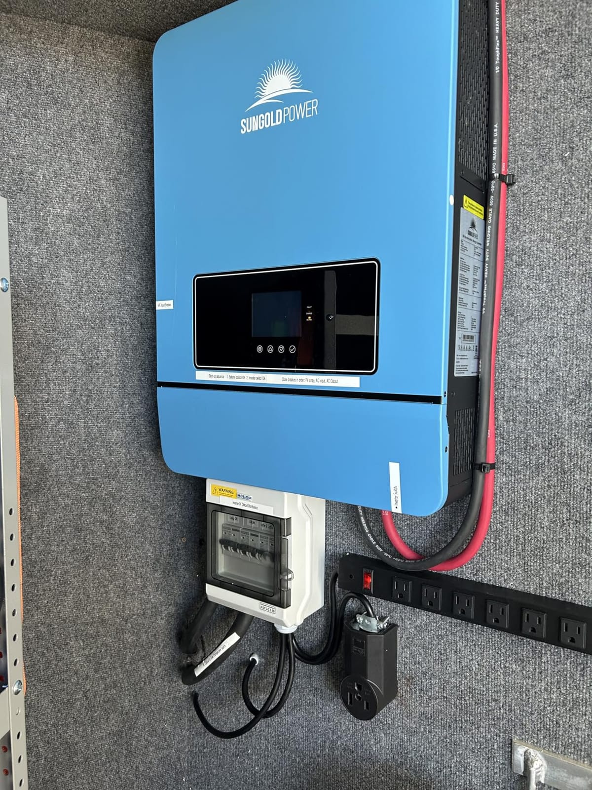 SUNGOLDPOWER 10000W 48V Solar Inverter, Built-in 2 MPPTs, Max 200A Battery Charging, Split Phase AC Input/Output 120V/240V(settable),Pure Sine Wave (BMS COMM) UL1741 SPH10048P customer photo 1