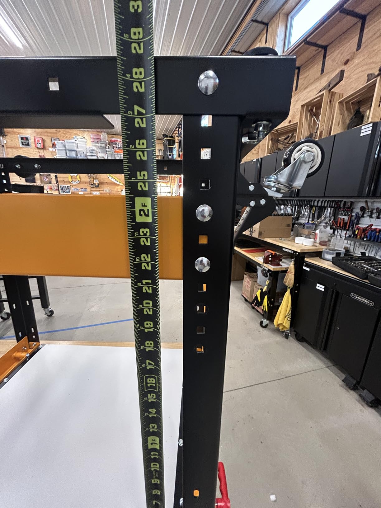 POWERTEC Flip Top Tool Stand with Caster Wheels - Mobile Workbench with 300lb Capacity, for Benchtop Power Tools, Heavy Duty (UT1012), Alloy Steel customer photo 1