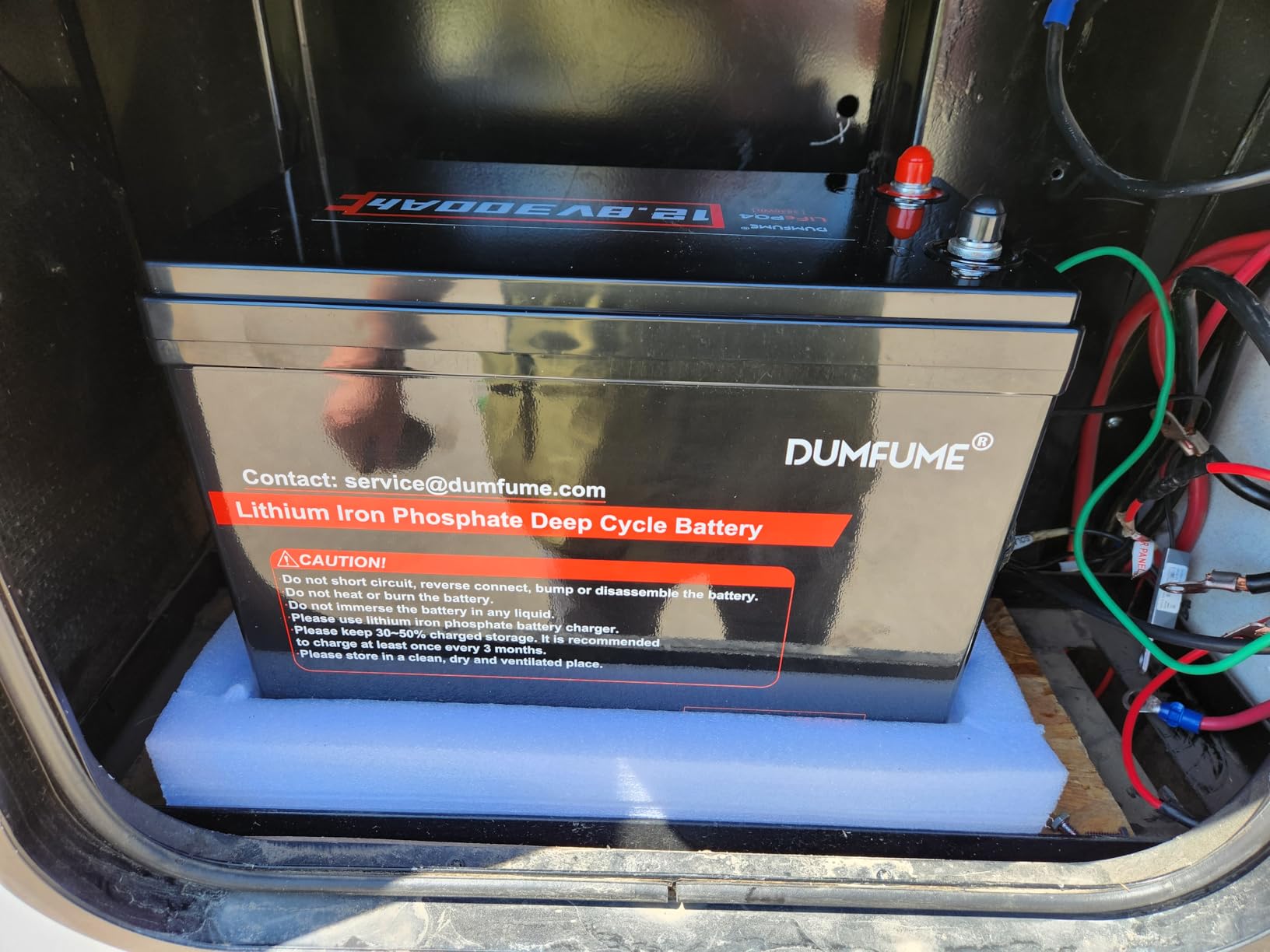 12V 600Ah LiFePO4 Lithium Battery Built-in 200A BMS | 15000+ Deep Cycle 7200Wh Low Temp Protection IP65 Waterproof for Marine, RV, Solar System, Off Grid, Home Energy Storage customer photo 1