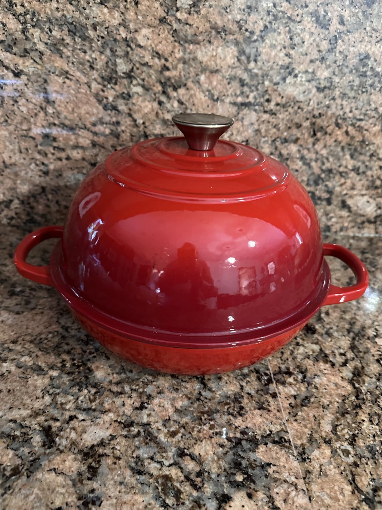 AHJ 6QT Dutch Oven For Bread Baking, Enameled Cast Iron Dutch Oven Pot with Lid, Multi-Functional Bread pan, Sourdough Baking Supplies with Proofing Basket, Cast Iron Bread Oven, Silicone Sling & Gloves customer photo 2