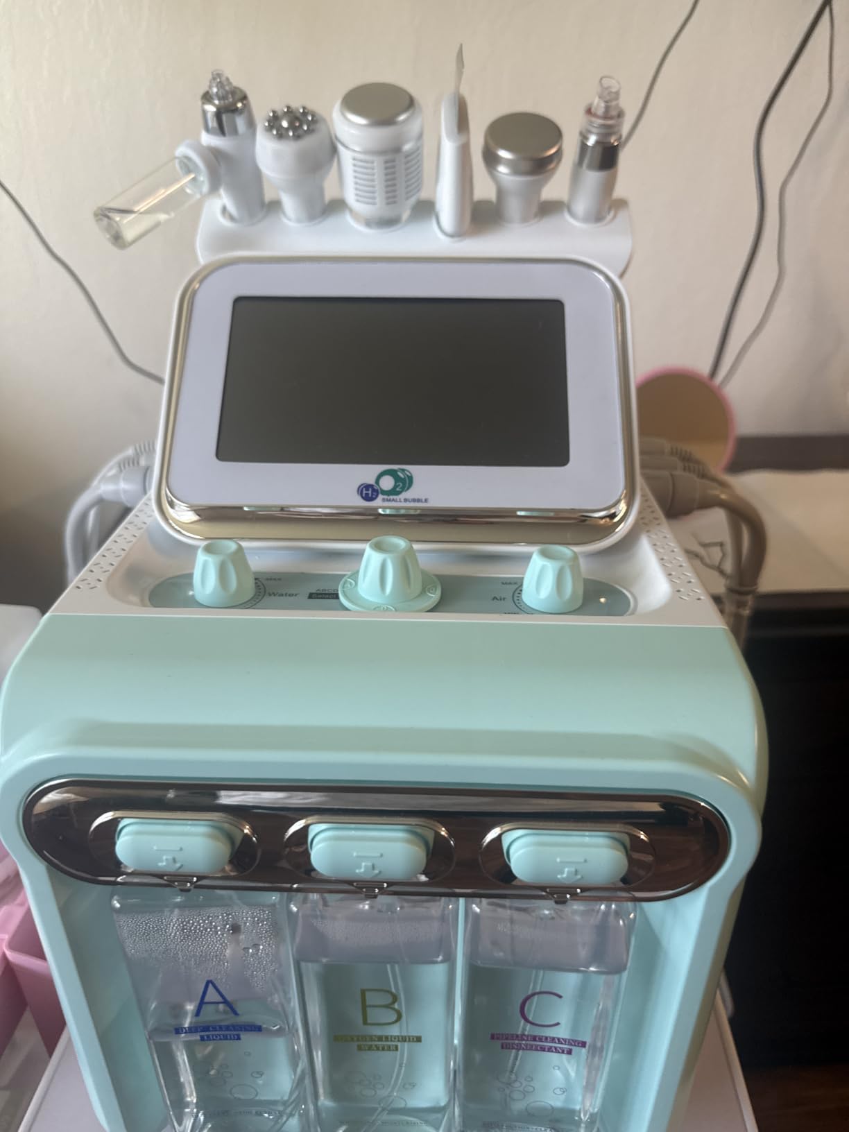 Hydrogen Oxygen Facial Care Machine Professional 6 in 1 Machine, Face Skin Care Devices for Home Beauty Salon customer photo 1