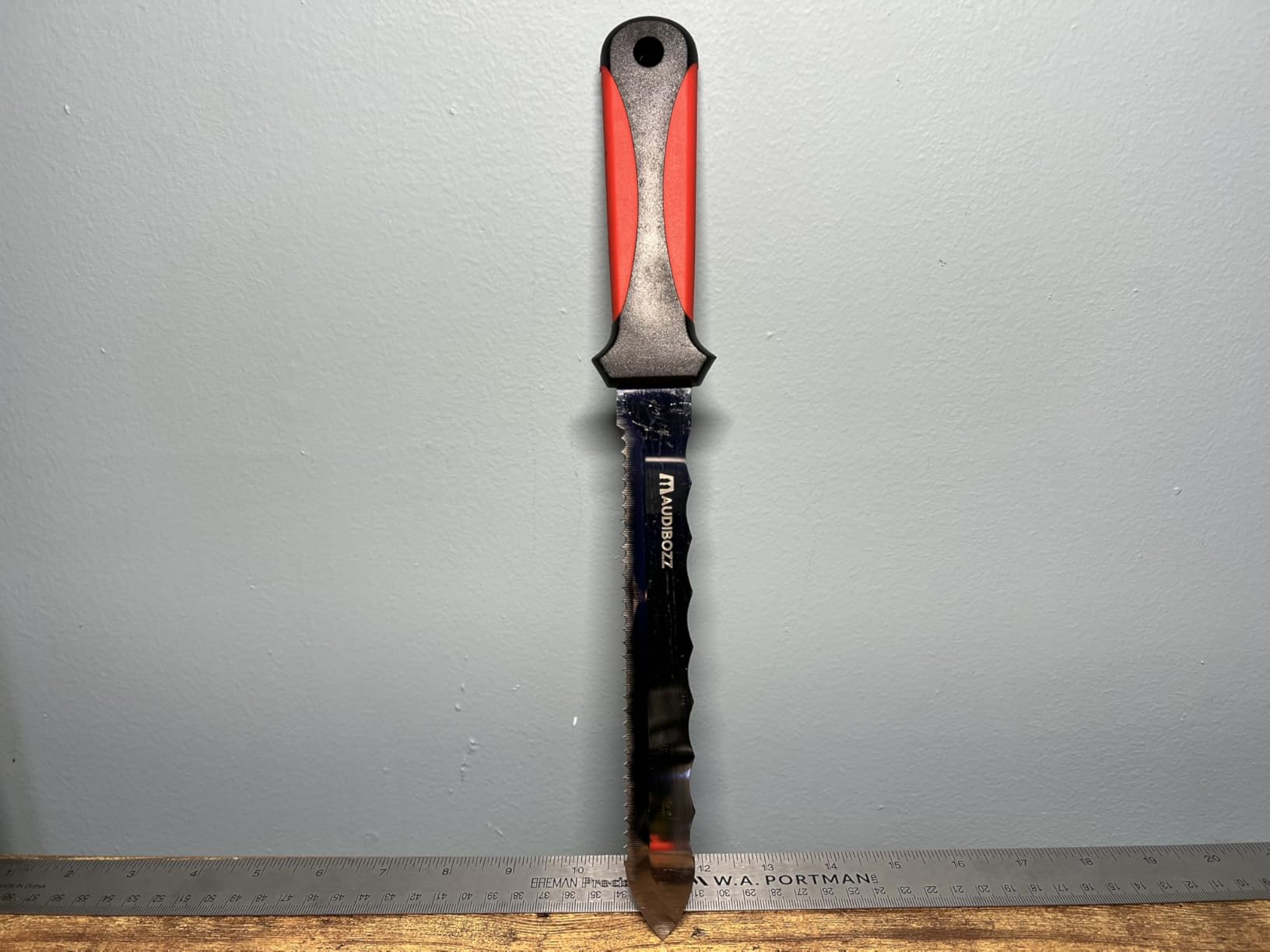 Insulation Knife - Sod Cutter Knife, Stainless Steel 7.87-Inch Double Side Utility Lawn Repair Saw with Nylon Sheath customer photo 1
