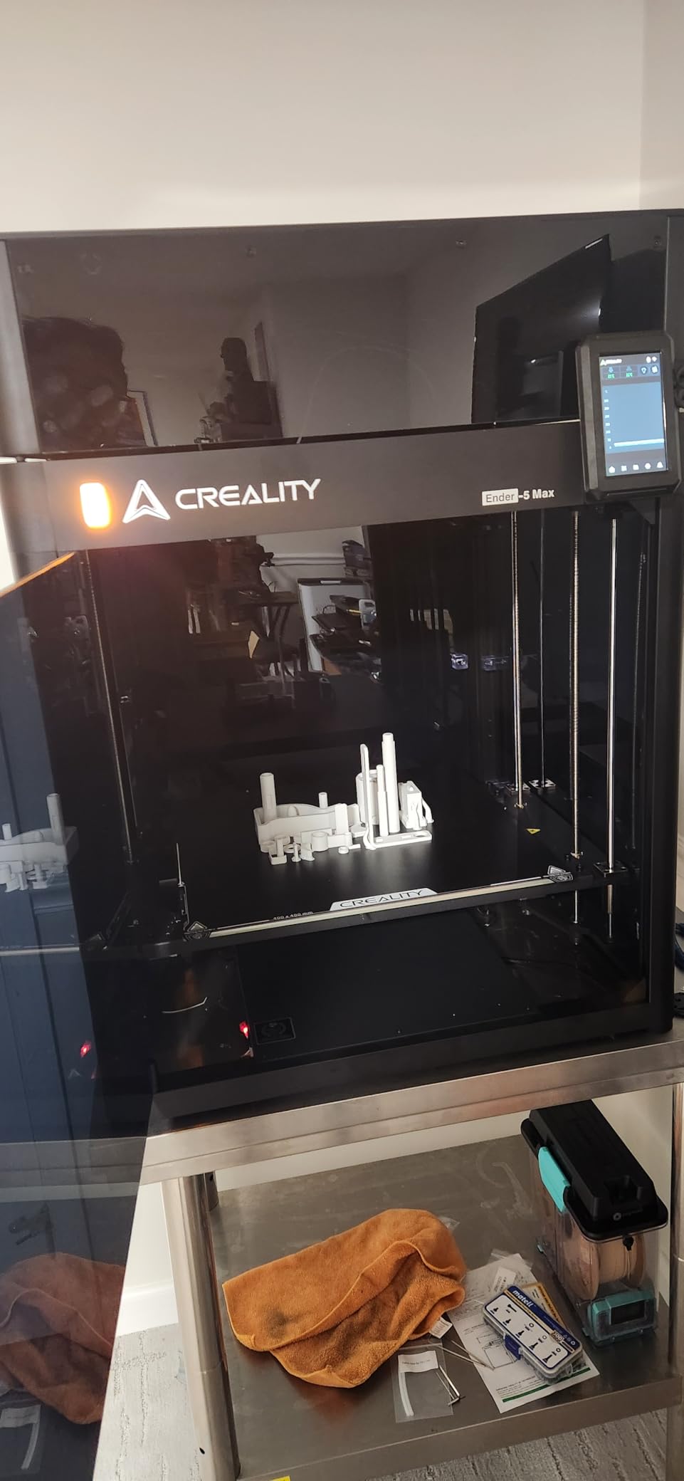 Creality Ender 5 Max 3D Printer 400x400x400mm Large Build Volume, 700mm/s Fast Printing Speed, 64-Point Auto Leveling, All-Metal Frame & Dual Gear Extruder, Multi-Printer Control Over WLAN customer photo 2