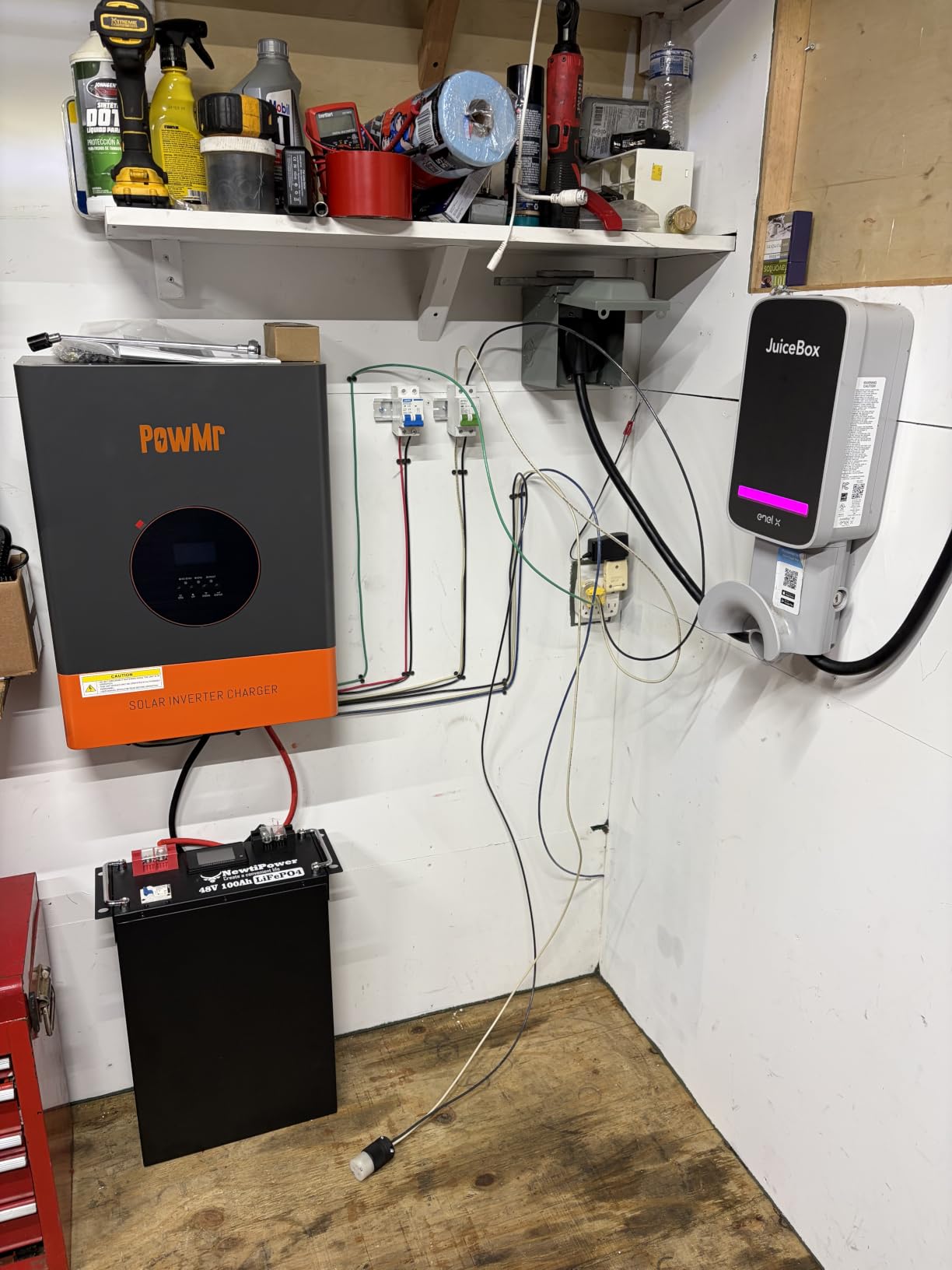 PowMr 5000W Hybrid Solar Inverter 48VDC to 110/220VAC, 5kW Off-Grid w/Built-in 120A MPPT Charge Controller, Pure Sine Wave Inverter for 48V Lead-Acid and Lithium Battery, Peak Power:15000W customer photo 1
