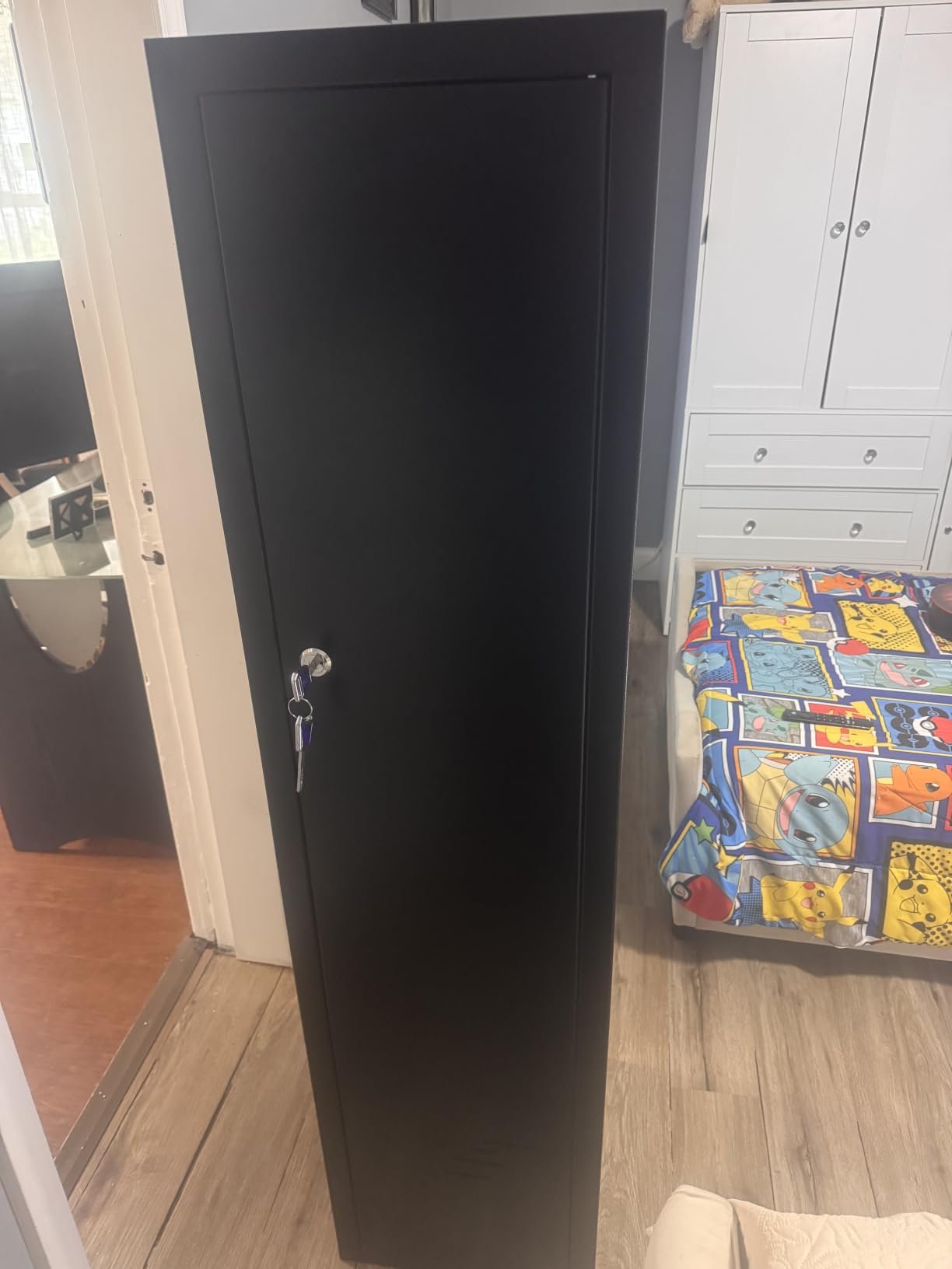 KAER Ammo Cabinet 59-Inch Tall Gun Cabinet Ammo Safe for Home Safes Use Quick Access with Ammunition Compartment and Removable Shelves Guns Accessories customer photo 1