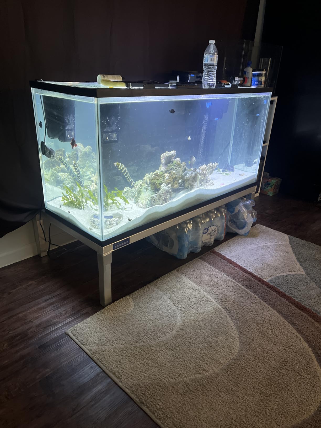 24 in X 48 in. Aquarium Stand | Industrial Style Aluminum Fish Tank Base with Open Frame Design customer photo 2