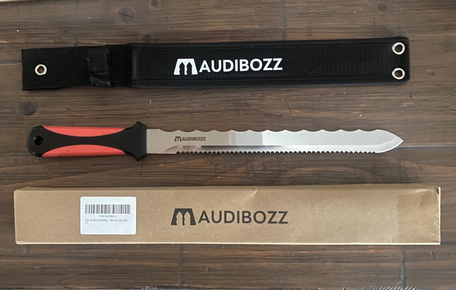 Insulation Knife - Sod Cutter Knife, Stainless Steel 11.14-Inch Double Side Utility Lawn Repair Saw with Nylon Sheath customer photo 1
