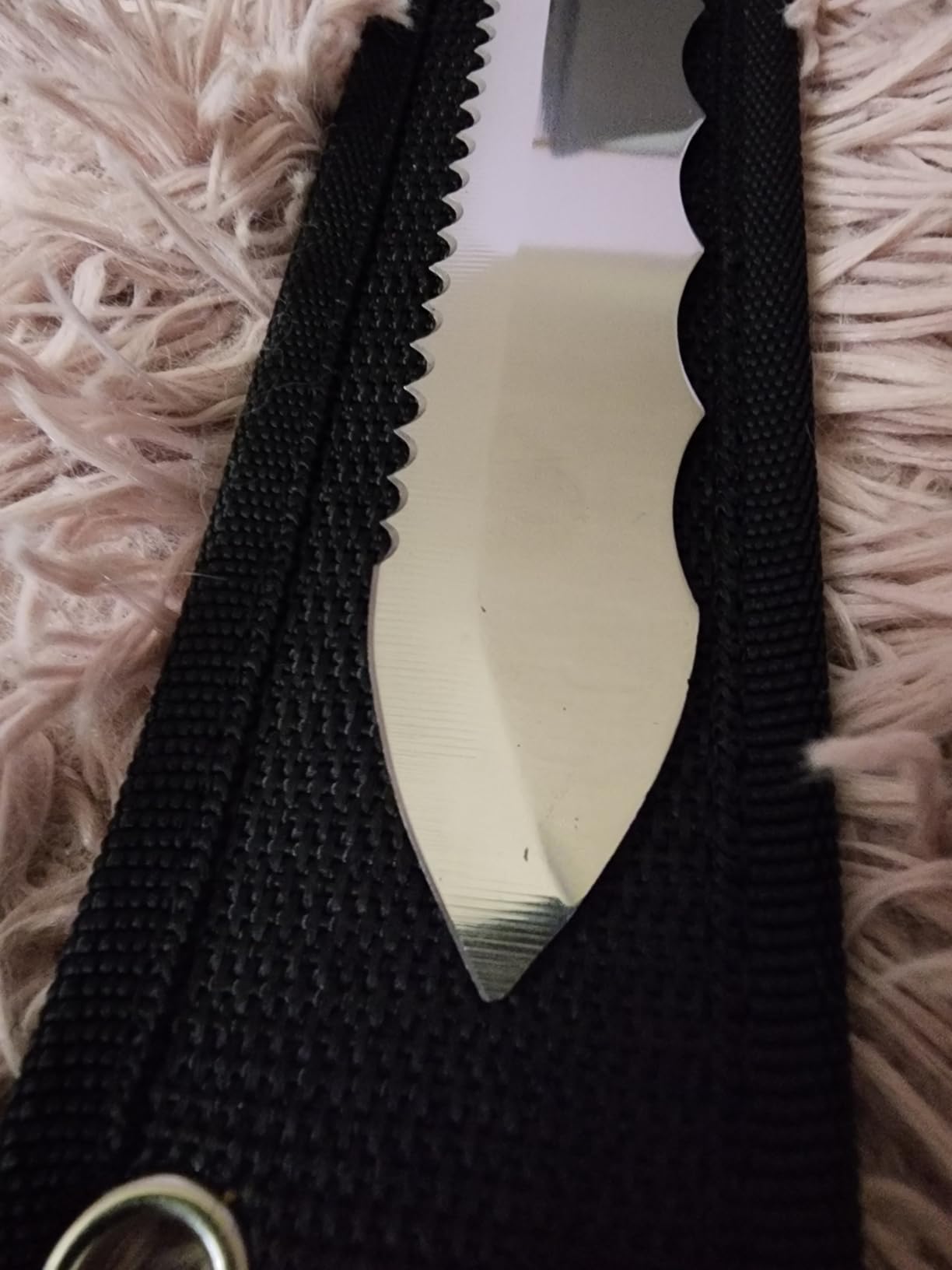 Insulation Knife - Sod Cutter Knife, Stainless Steel 11.14-Inch Double Side Utility Lawn Repair Saw with Nylon Sheath customer photo 2