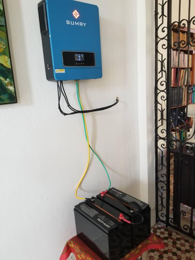 SUMRY Hybrid Solar Inverter Charger 3600W DC24V to AC110V Voltage Converter | With 120A MPPT Controller, Pure Sine Wave, for Battery-less or AGM Lithium Battery System, for Energy Storage Backup Power customer photo 2