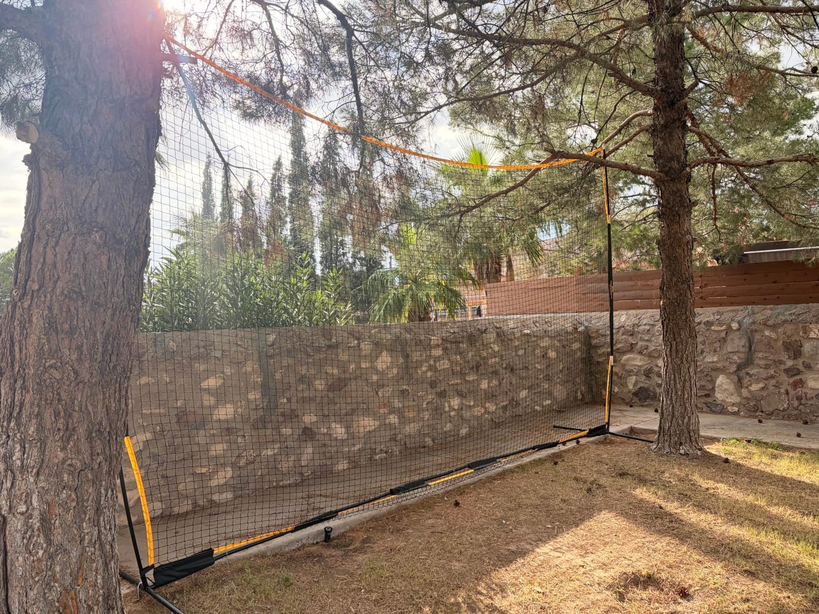PodiuMax 16x10FT Backstop Net for Lacrosse & Baseball & Soccer Barricade | Stable Steel Frame, Durable Tear-resistant Net, Large Protective, Multi-Sport Use, Portable & Easy Setup for Backyard customer photo 1