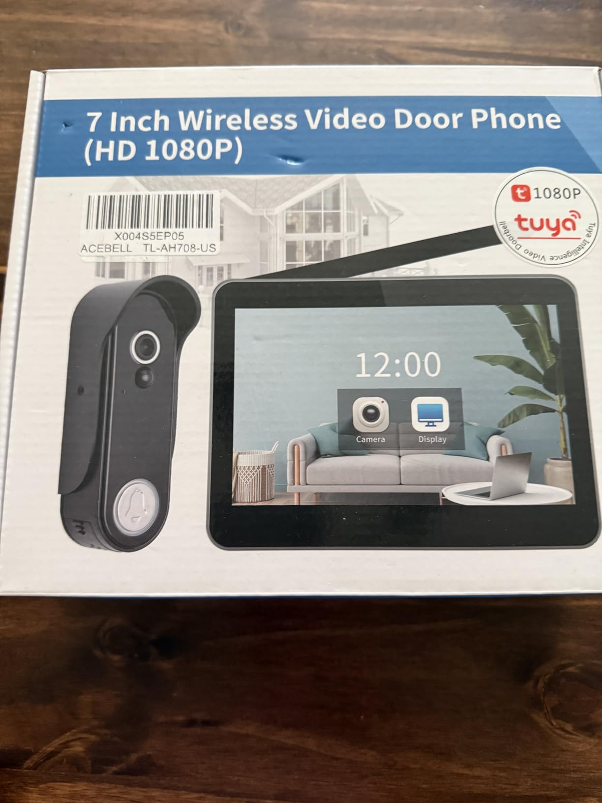 Wireless Smart Video Doorbell Intercom System, WiFi 1080P Video Doorbell Camera with Monitor, Video Door Phone with 7''Touch Screen, Motion Detection, No Subscription, APP Control customer photo 1