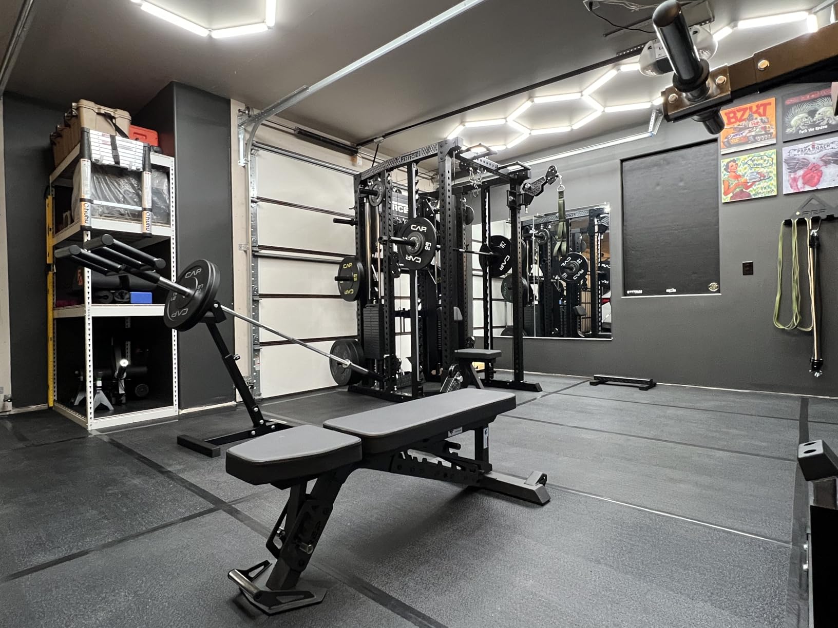 REP Nighthawk Adjustable Weight Bench | Incline Decline Flat Workout Bench | Heavy Duty Fitness and Strength Training Equipment | Foldable Space Saving Design customer photo 1