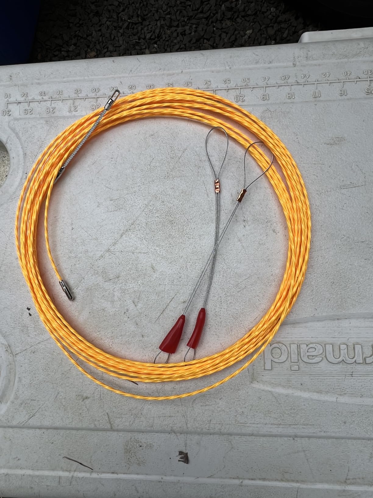 32.8FT Electrical Fish Tape 10m | 3.0 mm Wire Puller | 2 Guide Springs | Wire Feeder customer photo 2
