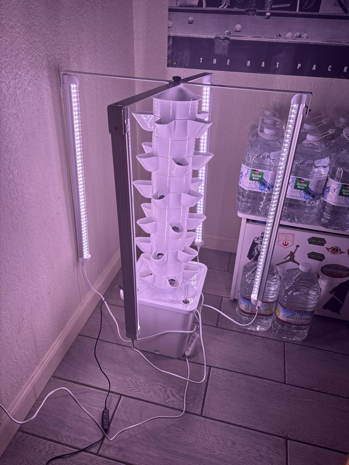 CARPATHEN Hydroponic Tower Growing System, Indoor Gardening for 30 Plants | 6 Hydroponic Columns, Grow Lights, Water Pump, Seedling Kit customer photo 1