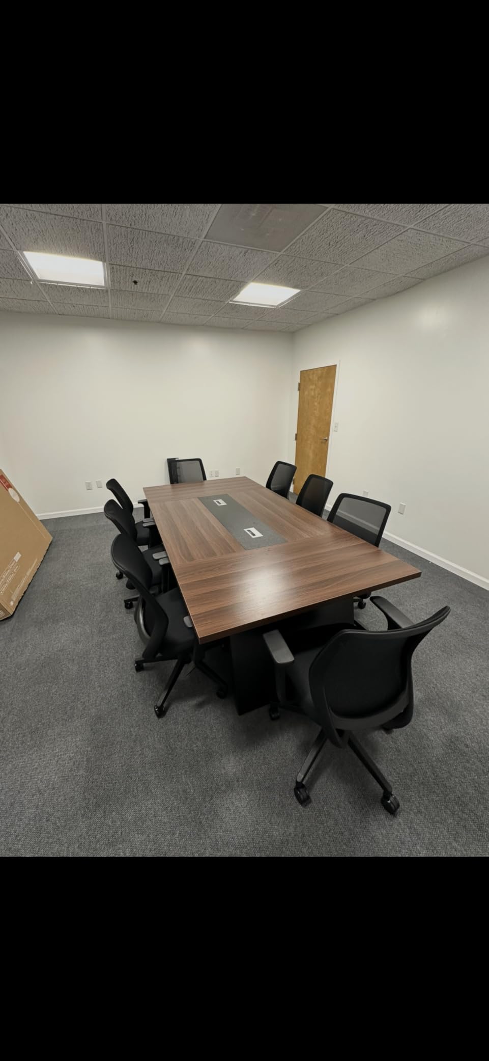 Tribesigns 8ft Conference Table, Large Office Conference Table for 8-10 Person, Business Seminar Furniture for Conference Room customer photo 1