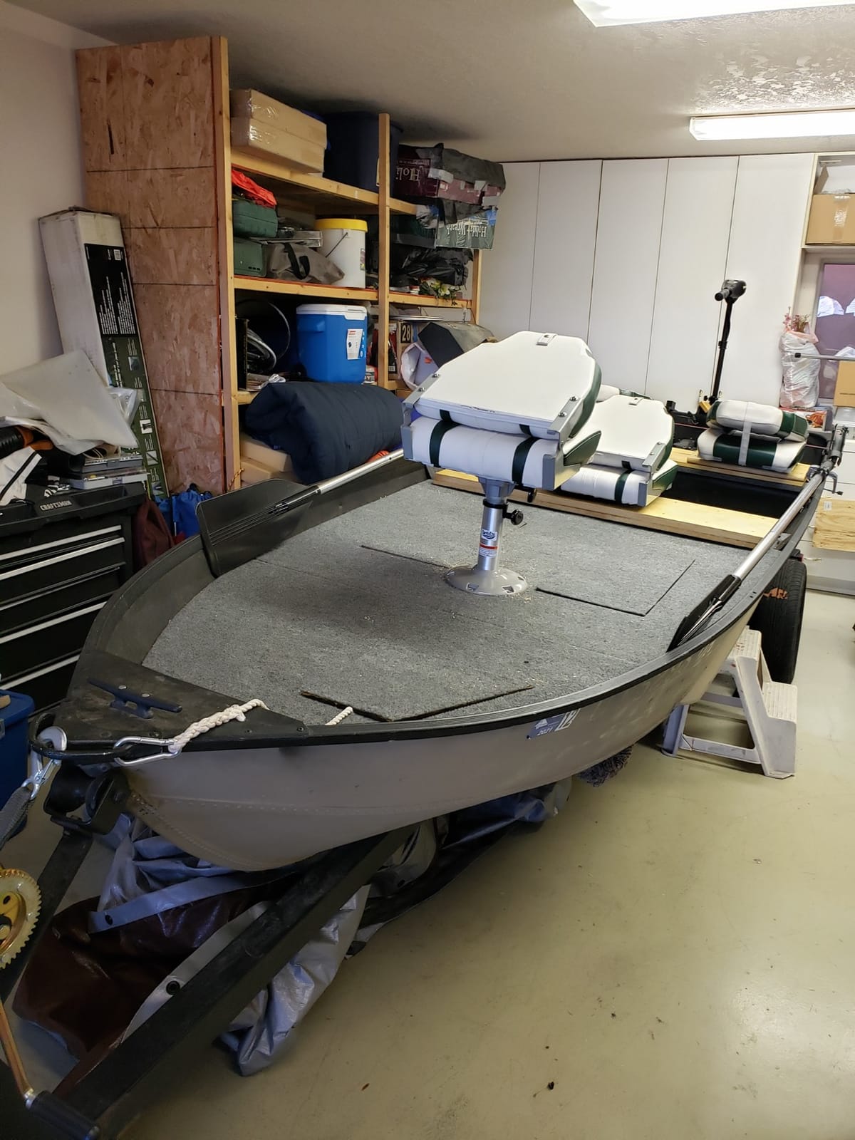NORTHCAPTAIN S1 Deluxe A Pair of Marine High Back/Low Back Folding Fishing Boat Seat for Fishing, Bass/Jon/Pontoon Boat Chairs, 4 Mounting Screws Included customer photo 1