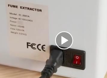 FumeClear FC-2001S Solder Fume Extractor, 128 to 168m³/h Strong Suction Soldering Fume Extractor, Low Noise High Efficiency 3-speed Smoke Extractor, Suitable for Hand Soldering customer photo 2