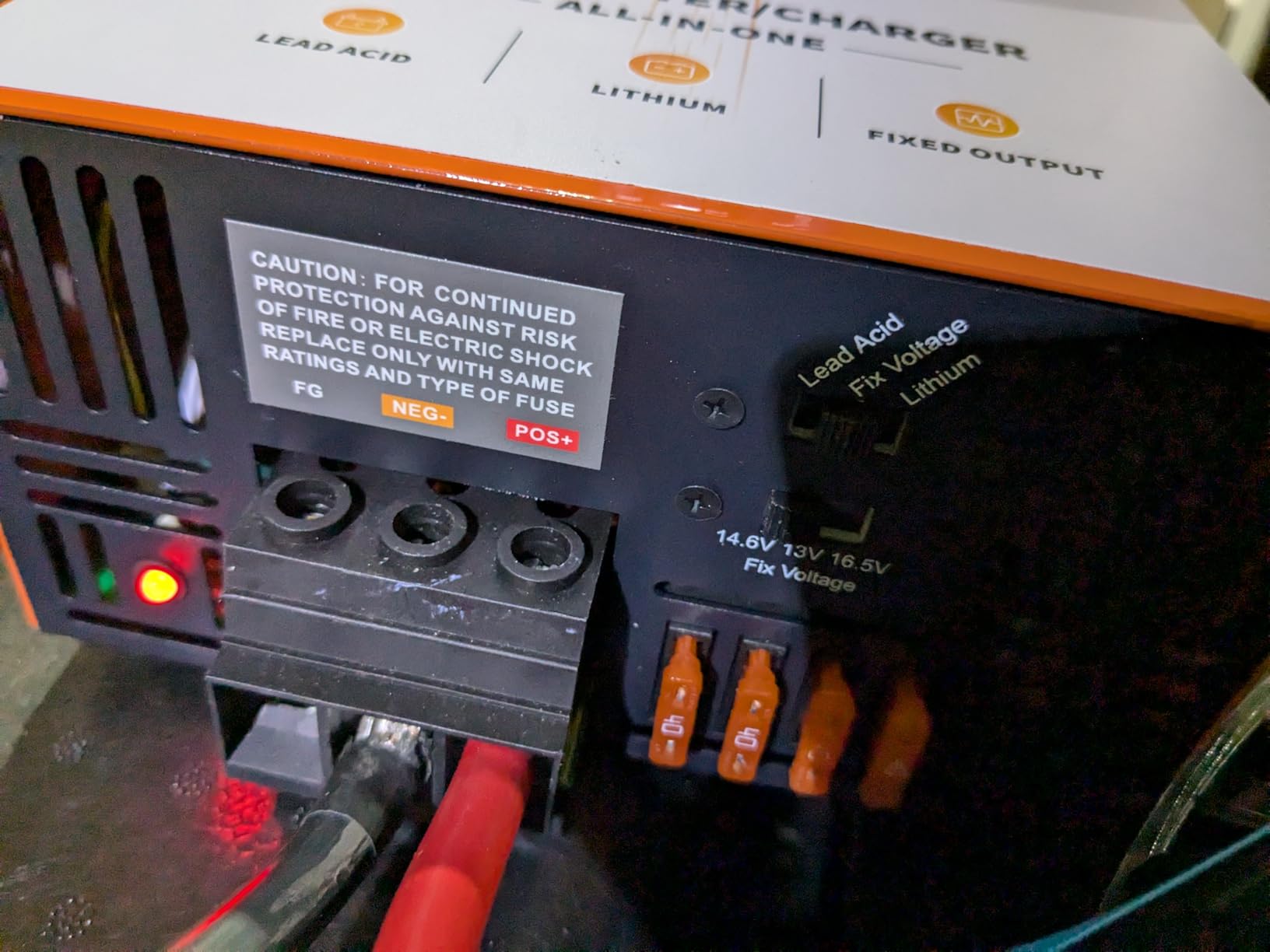 VEVOR RV Power Converter, 55 Amp, 110V AC to 12V DC RV Converter Battery Charger, Multi Stage Smart Charging, 13V to 16.5V Operating Range, Compatible with Lithium & Lead Acid Battery, for Camper customer photo 2