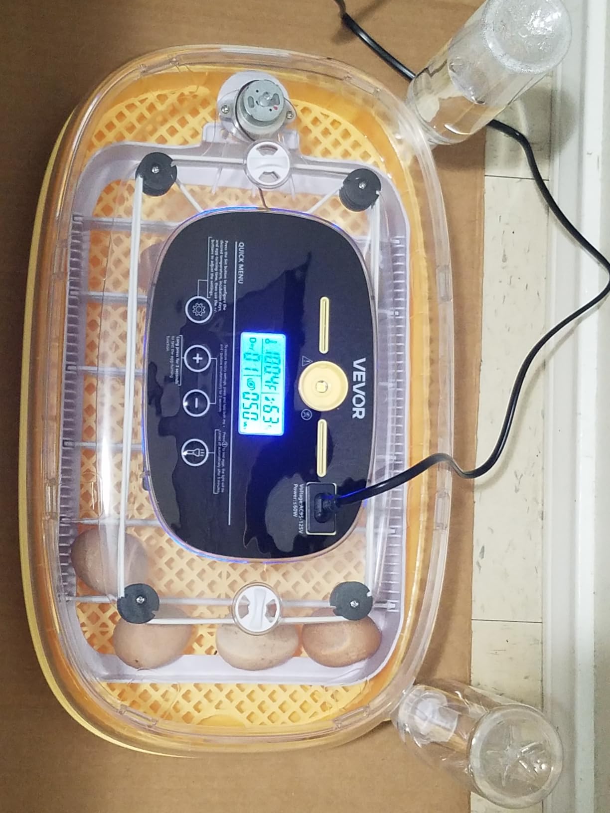 VEVOR 24 Egg Incubator, Automatic Egg Turner with LED Candler, Temperature & Humidity Control, 360 View Clear Window, Auto Water Refill, Poultry Eggs Incubators for Hatching Chicks Ducks Goose Quail customer photo 2