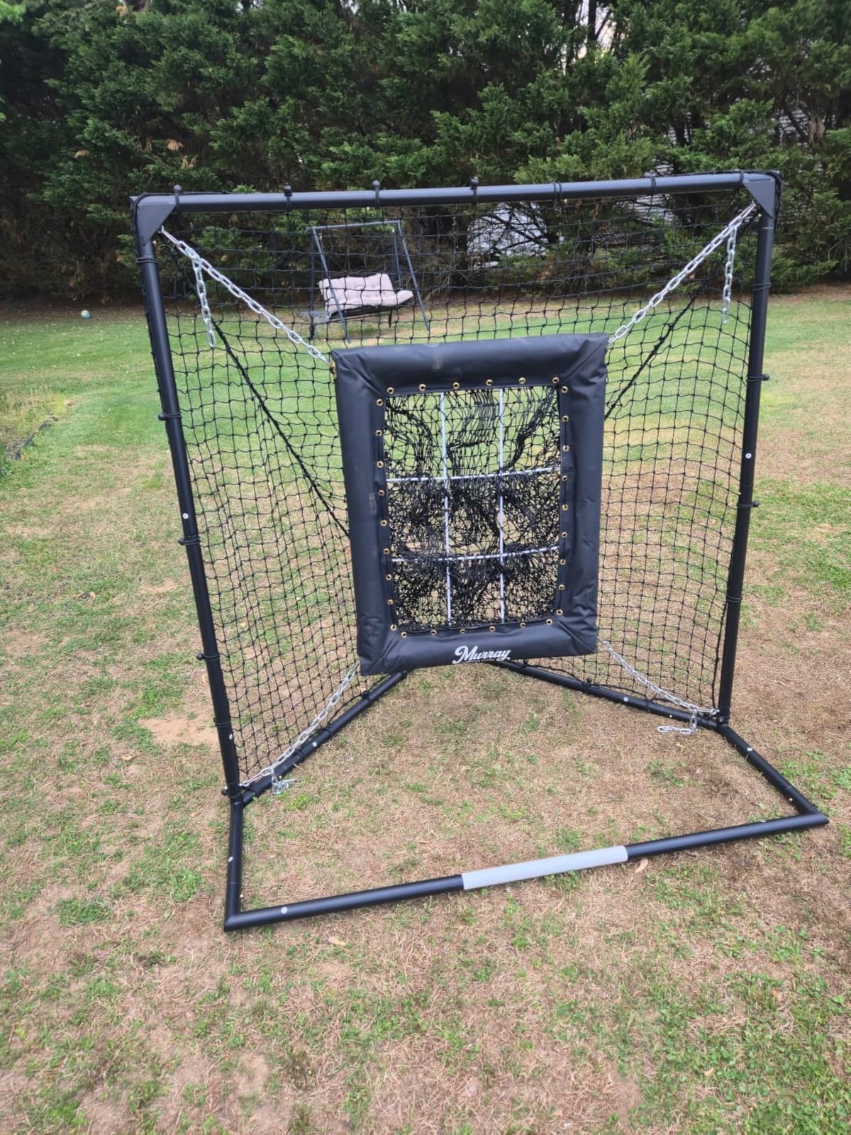 Murray Sporting Goods 9 Hole Pitching Net for Baseball & Softball, Built-in Backstop, Suspended Strike Zone Target, Heavy Duty Steel Frame customer photo 1