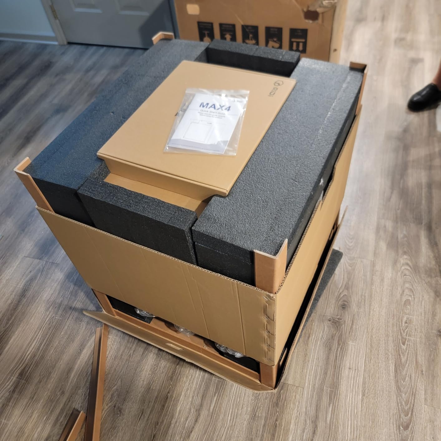 QIDI Max4 3D Printer, 390x390x340mm Large Build Volume, 65C Heated Chamber, 370C nozzle, dual Z lead screws, max 800mm/s high speed, auto-leveling, AI camera, Polar Cooler optional, multi-materials customer photo 1