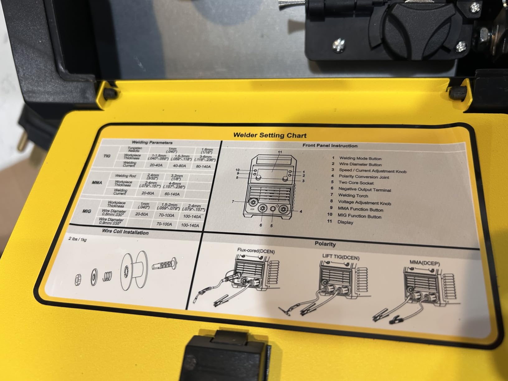 Weldpro 200 Amp MIG Welder, 110/220V 7-in-1 Manual MIG/Synergic MIG/Gasless MIG/Lift TIG/MMA/Spot/Spool Gun Aluminum Multi-process Welding Machine with Large LED Display, IGBT, 2T/4T, Spool Gun customer photo 2