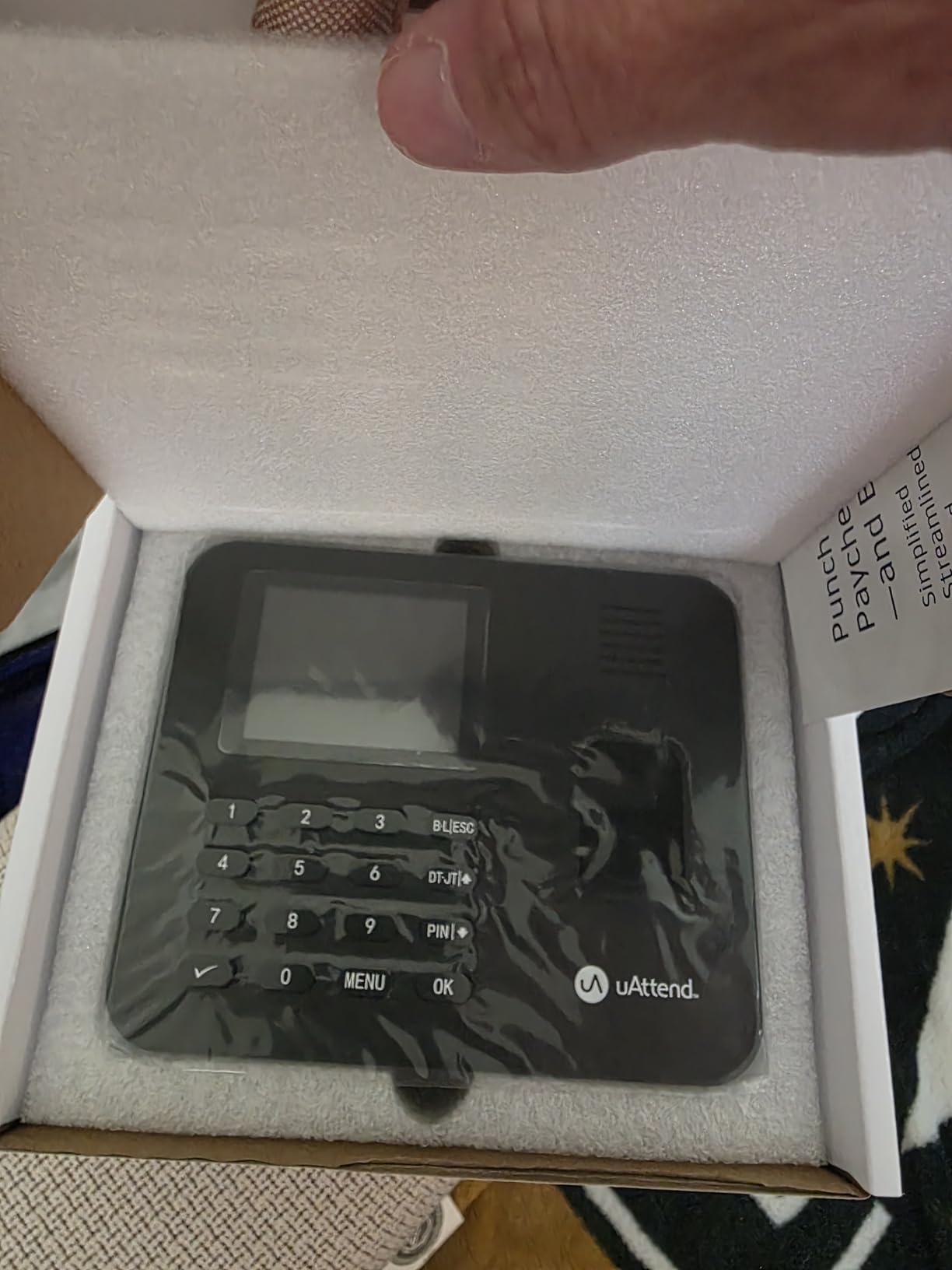 RE2000 Biometric Time Clock for Employees - Fingerprint + PIN Punching, Wi-Fi Cloud Time & Attendance System with Offline Storage, Payroll-Ready - Small Business Time Tracking customer photo 2