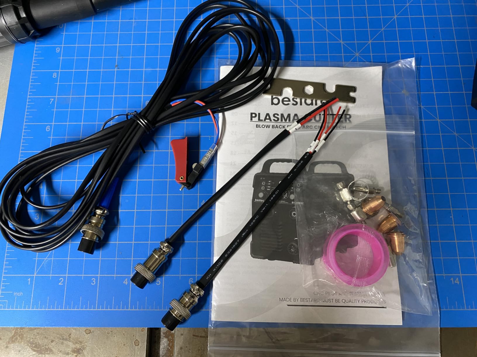 Bestarc CNC Plasma Cutter with CNC Torch, [Blow Back Pilot Arc][Air Sensor] 80Amp Non-HF CNC Plasma Cutter Machine, 110/220V Dual Voltage, 5/8