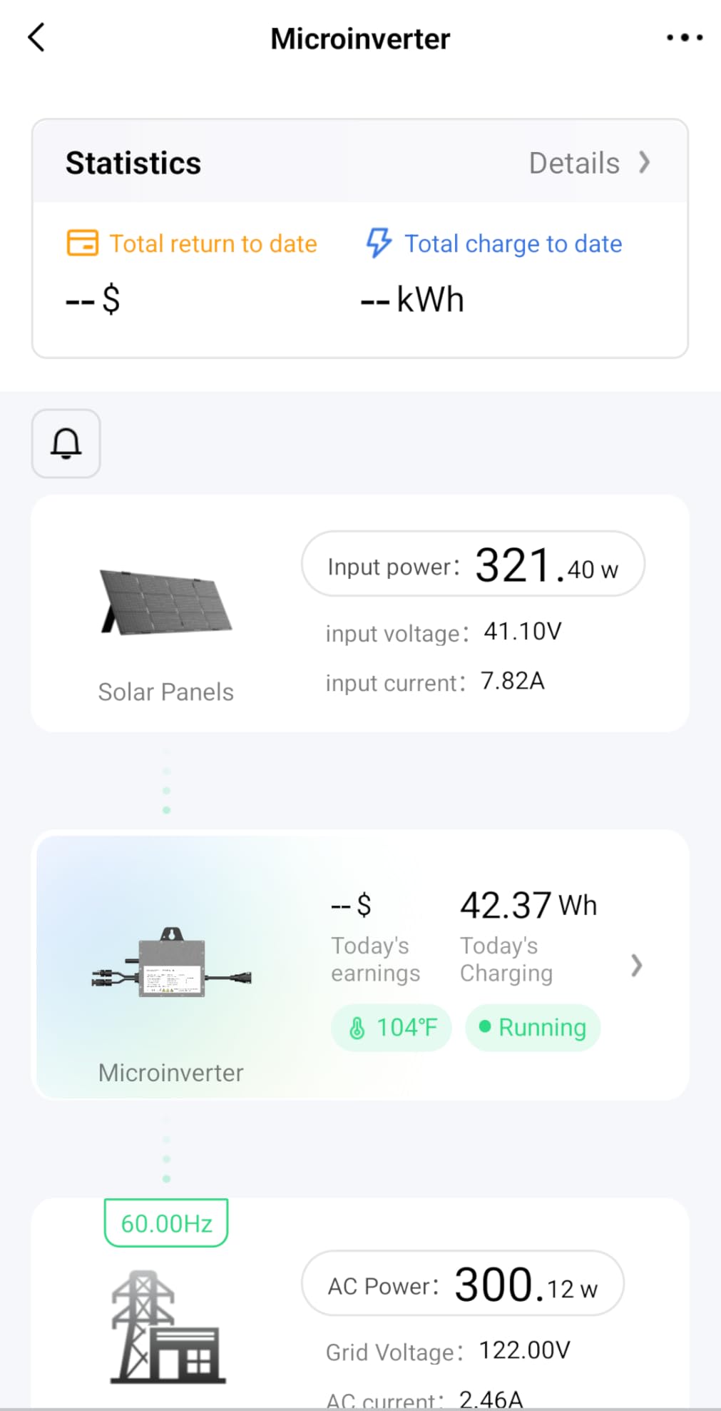 Solar Grid Tie Micro Inverter 800W, SMI800W 120V AC Grid-Tied Output with WiFi Smart App Tracking, 96% Efficiency Pure Sine Wave Inverter customer photo 2