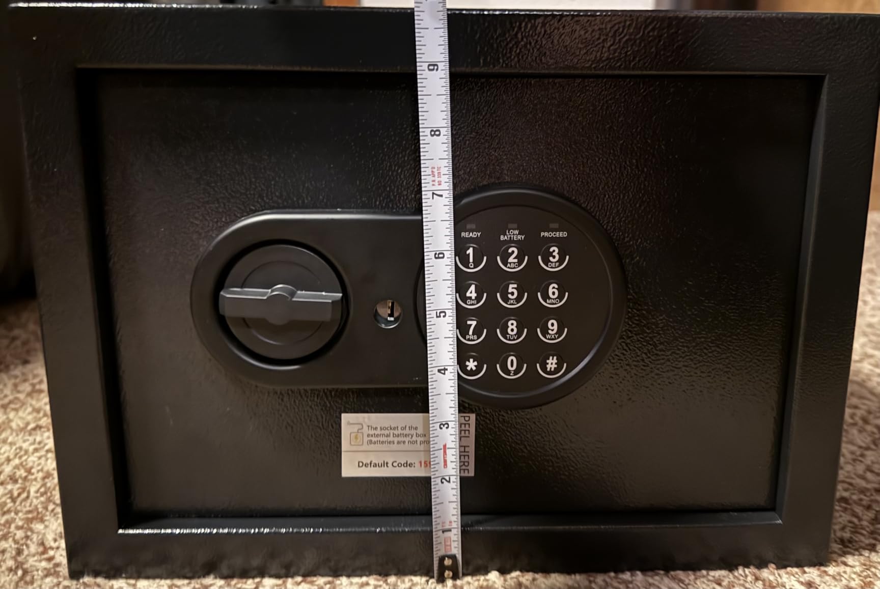 2.0 Cuft Fireproof Safe Box for Home, Digital Keypad, 35-Min Fire Protection at 1700F, Removable Shelf, Smart Alarm & Anti-Pry Security, External Emergency Power, Silent Mode customer photo 1