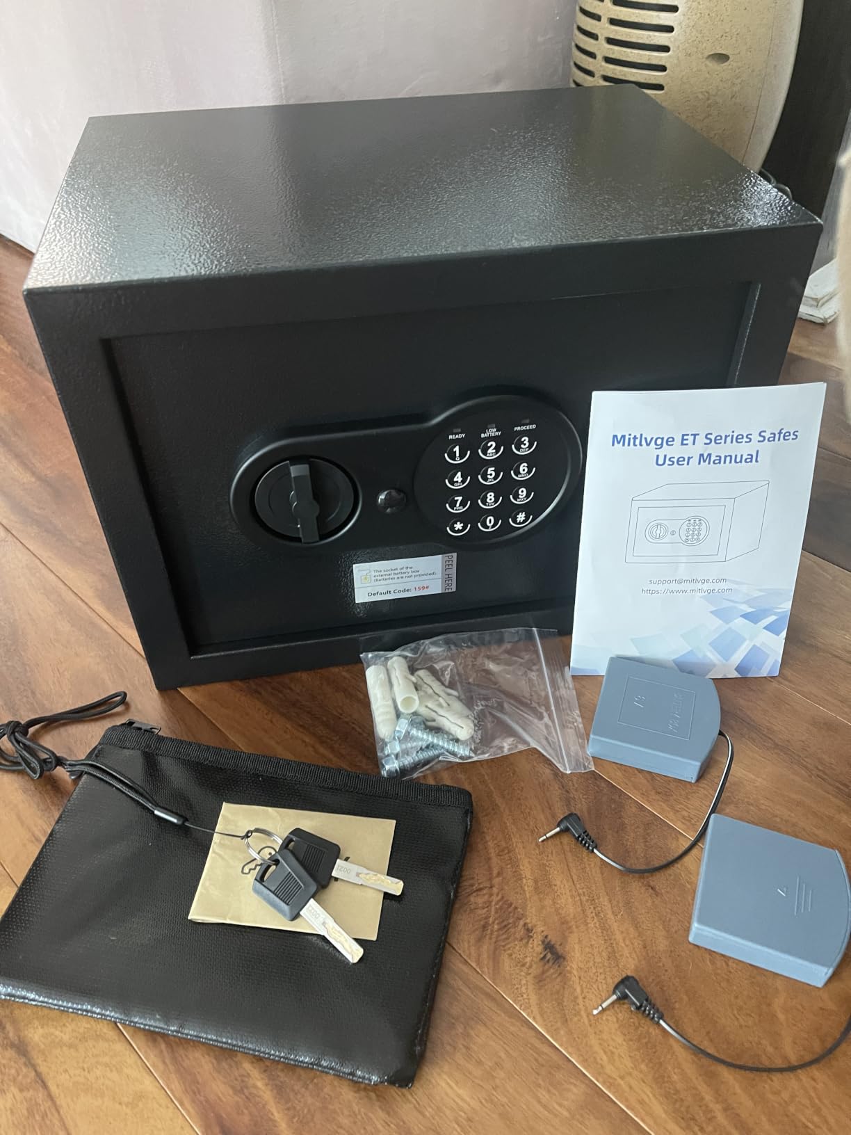 2.0 Cuft Fireproof Safe Box for Home, Digital Keypad, 35-Min Fire Protection at 1700F, Removable Shelf, Smart Alarm & Anti-Pry Security, External Emergency Power, Silent Mode customer photo 2