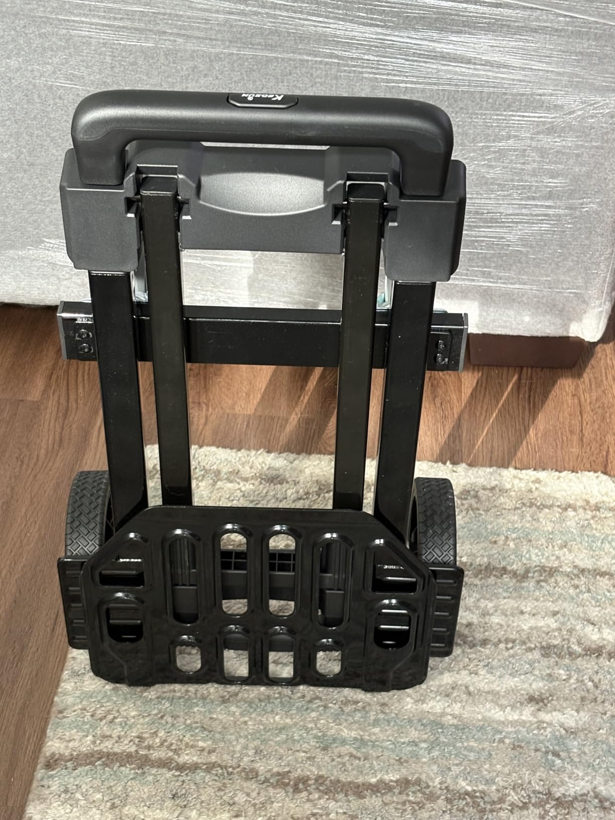 SIMPLI-Magic 2-in-1 Convertible Hand Truck & Dolly - 800 lb Capacity Heavy Duty Folding Platform Cart with Rubber Wheels for Moving Boxes, Furniture & Appliances customer photo 2