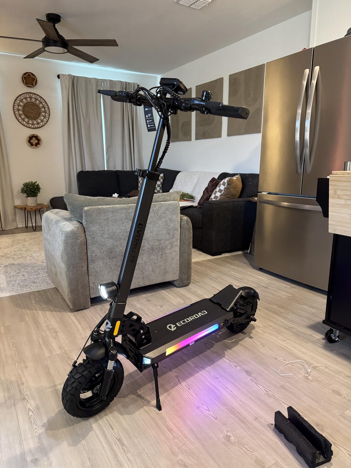 ECOROAD ES6 Electric Scooter for Adults, 1000W Peak Motor Up to 31 MPH, 40 Miles Long Range, 10
