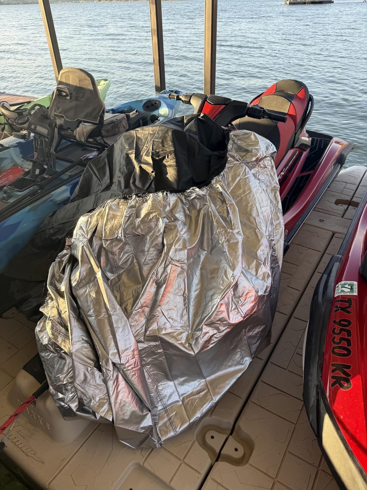 Obcursco Jet Ski Cover Waterproof 600D Heavy Duty PWC Cover, Trailering | 116