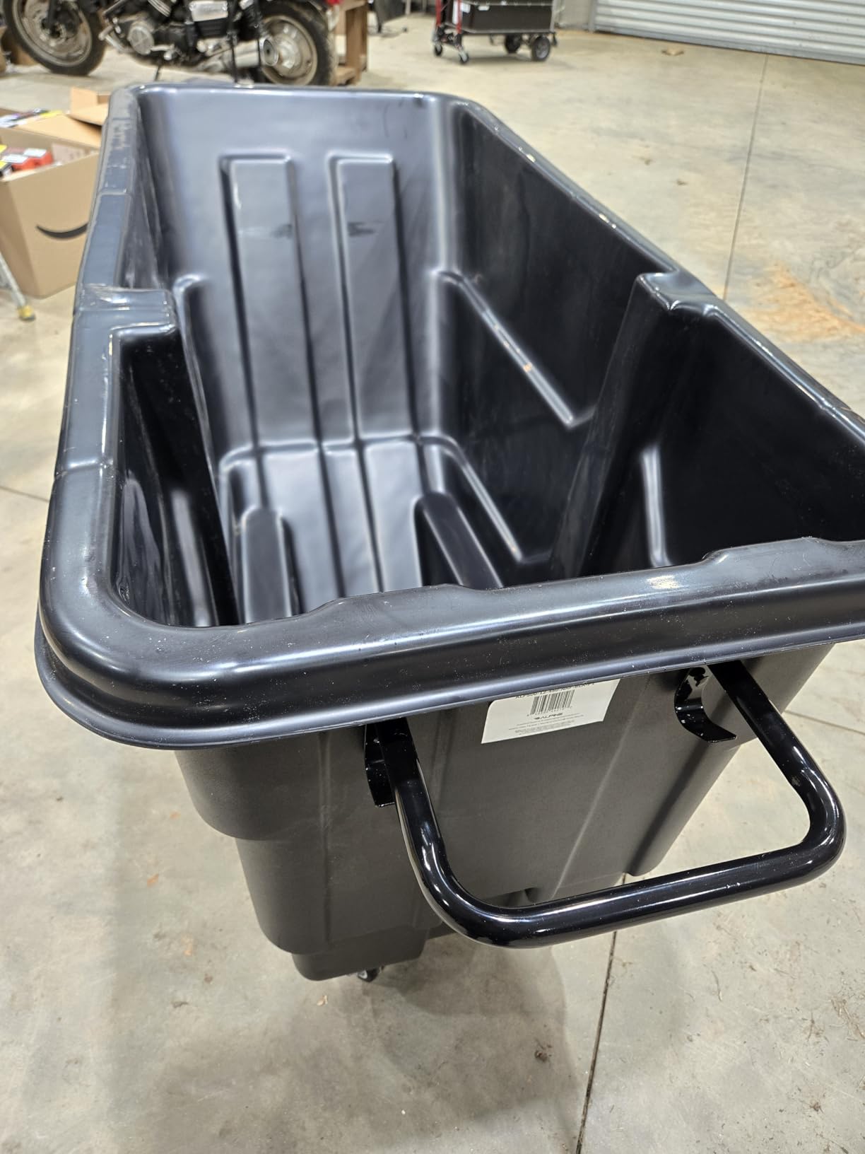 Alpine Trash Cart with Wheels 850 lb Capacity 1/2 Cubic Yard - Heavy Duty Utility Tilt Truck Dump Cart for Warehouse, Construction & Commercial Facilities customer photo 1