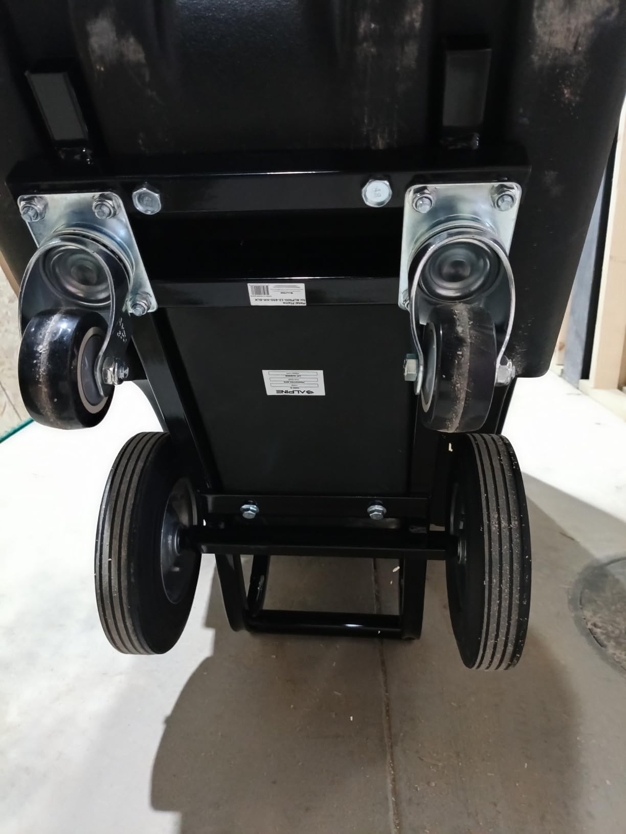 Alpine Trash Cart with Wheels 850 lb Capacity 1/2 Cubic Yard - Heavy Duty Utility Tilt Truck Dump Cart for Warehouse, Construction & Commercial Facilities customer photo 2
