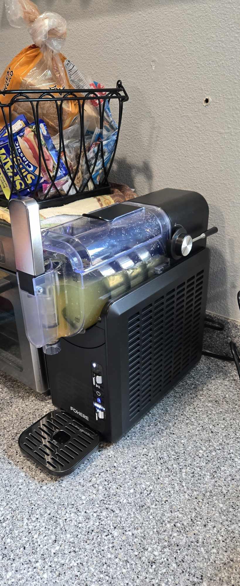 Commercial Ice Cream Machine 2000W, 20-28 L/H Yield Gelato Hard Serve Ice Cream Maker with 7L Stainless Steel Cylinder,LED Panel, Timer, Auto Clean for Restaurants Snack cafes customer photo 1