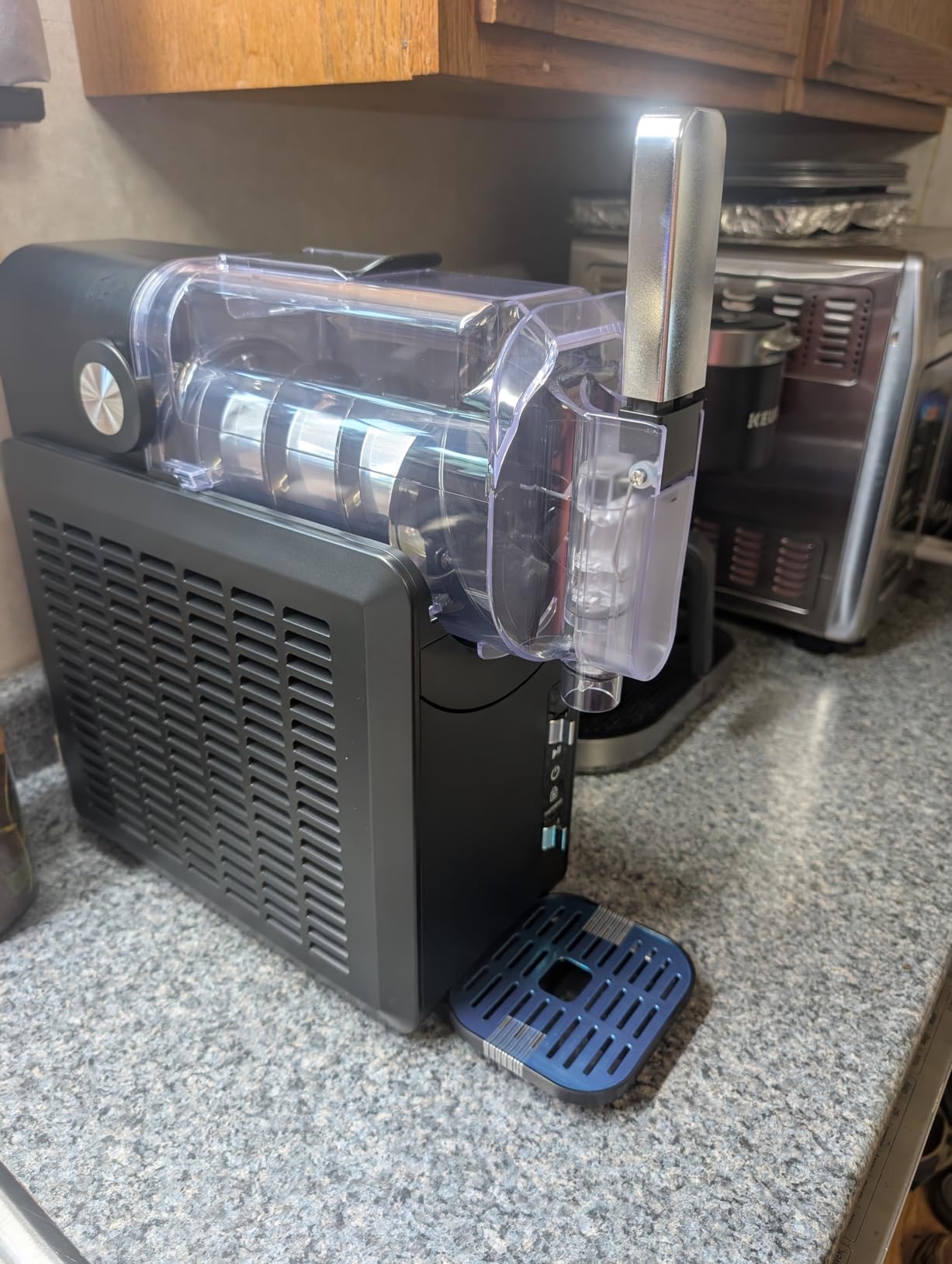 Commercial Ice Cream Machine 2000W, 20-28 L/H Yield Gelato Hard Serve Ice Cream Maker with 7L Stainless Steel Cylinder,LED Panel, Timer, Auto Clean for Restaurants Snack cafes customer photo 2