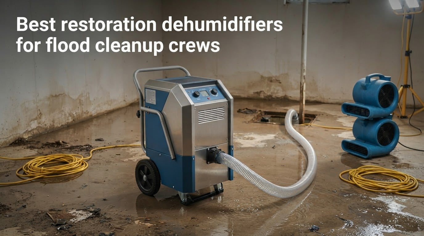 Best restoration dehumidifiers for flood cleanup crews
